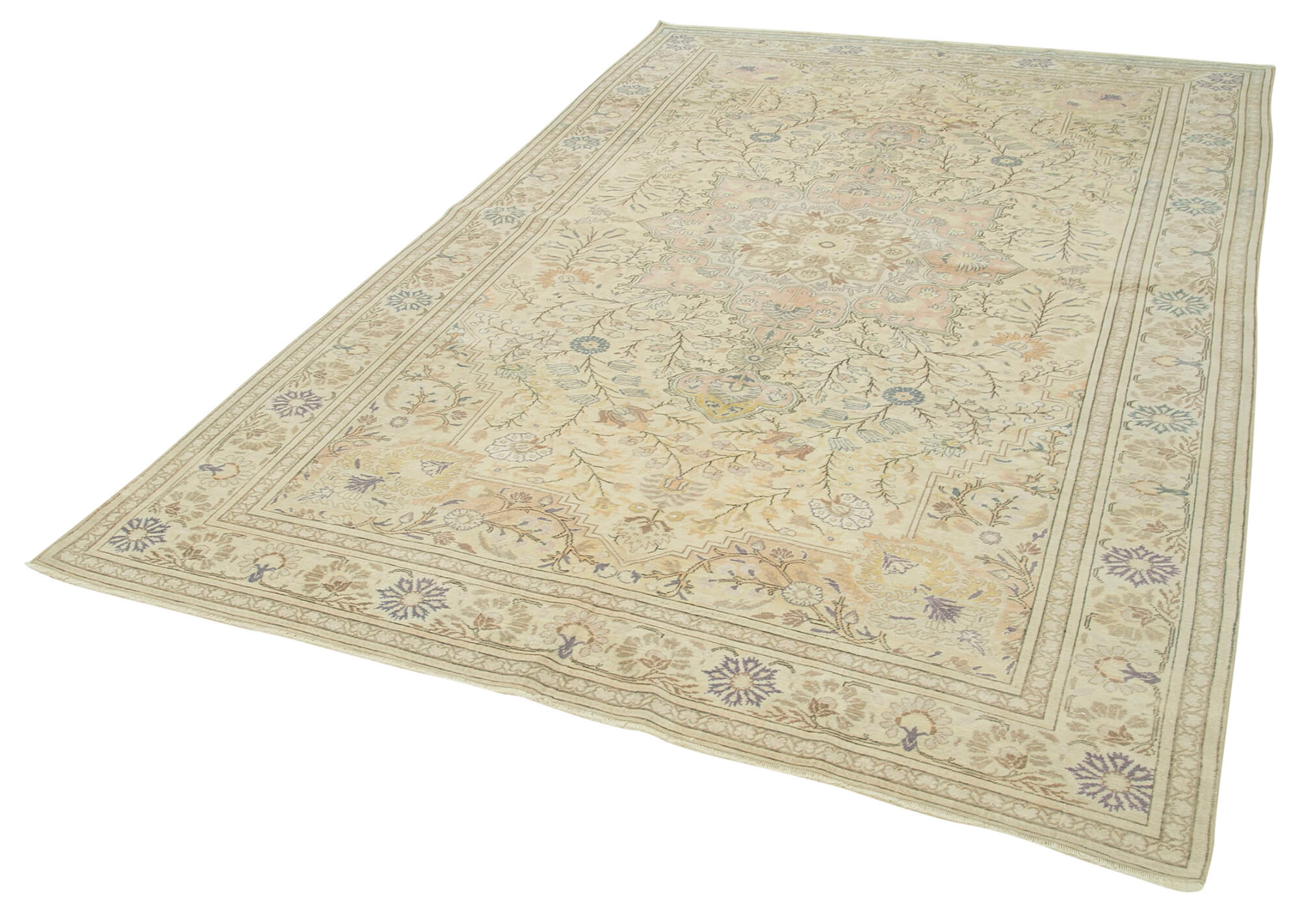 6 x 10 Beige Vintage Rug - 4990