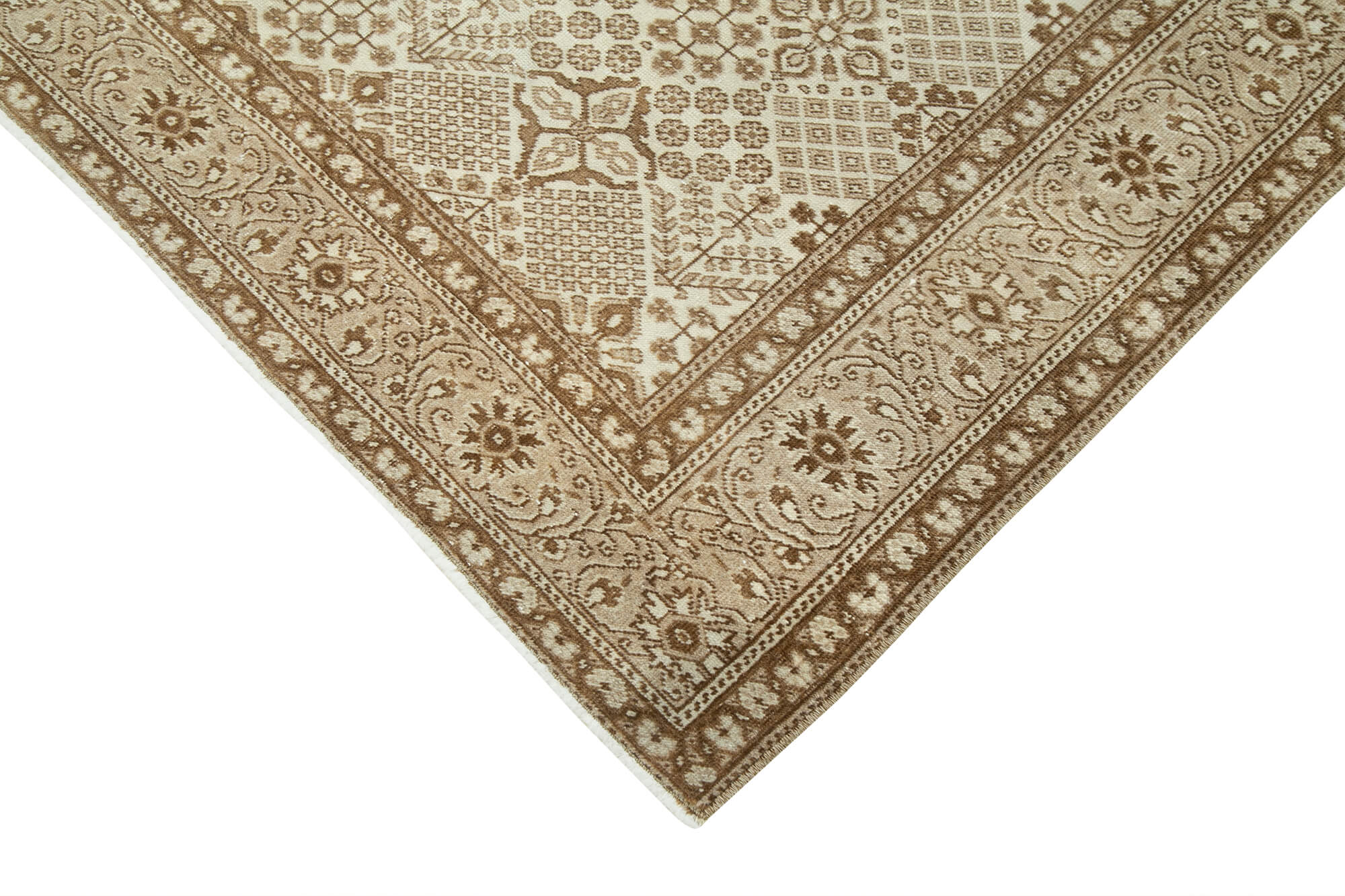 5 x 7 Beige Vintage Rug - 4994