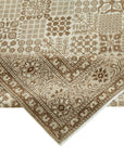 5 x 7 Beige Vintage Rug - 4994