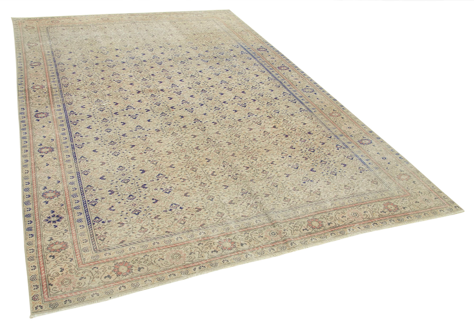 6 x 9 Beige Vintage Rug - 4995