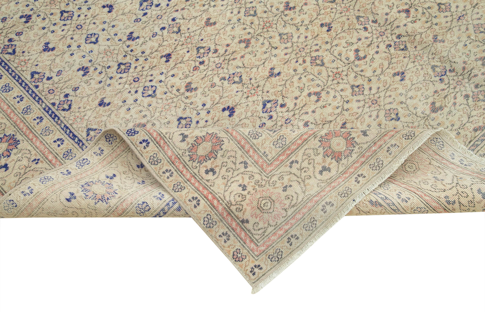 6 x 9 Beige Vintage Rug - 4995