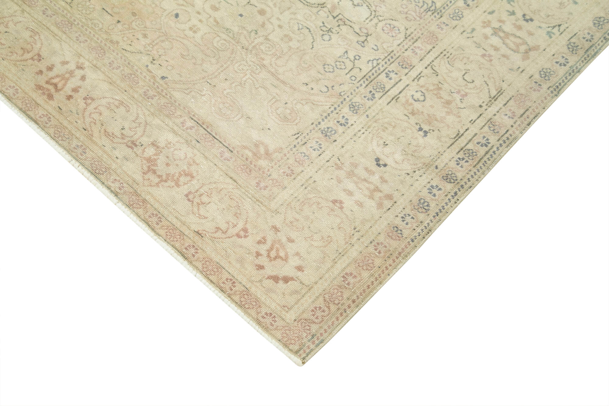 6 x 10 Beige Vintage Rug - 4998