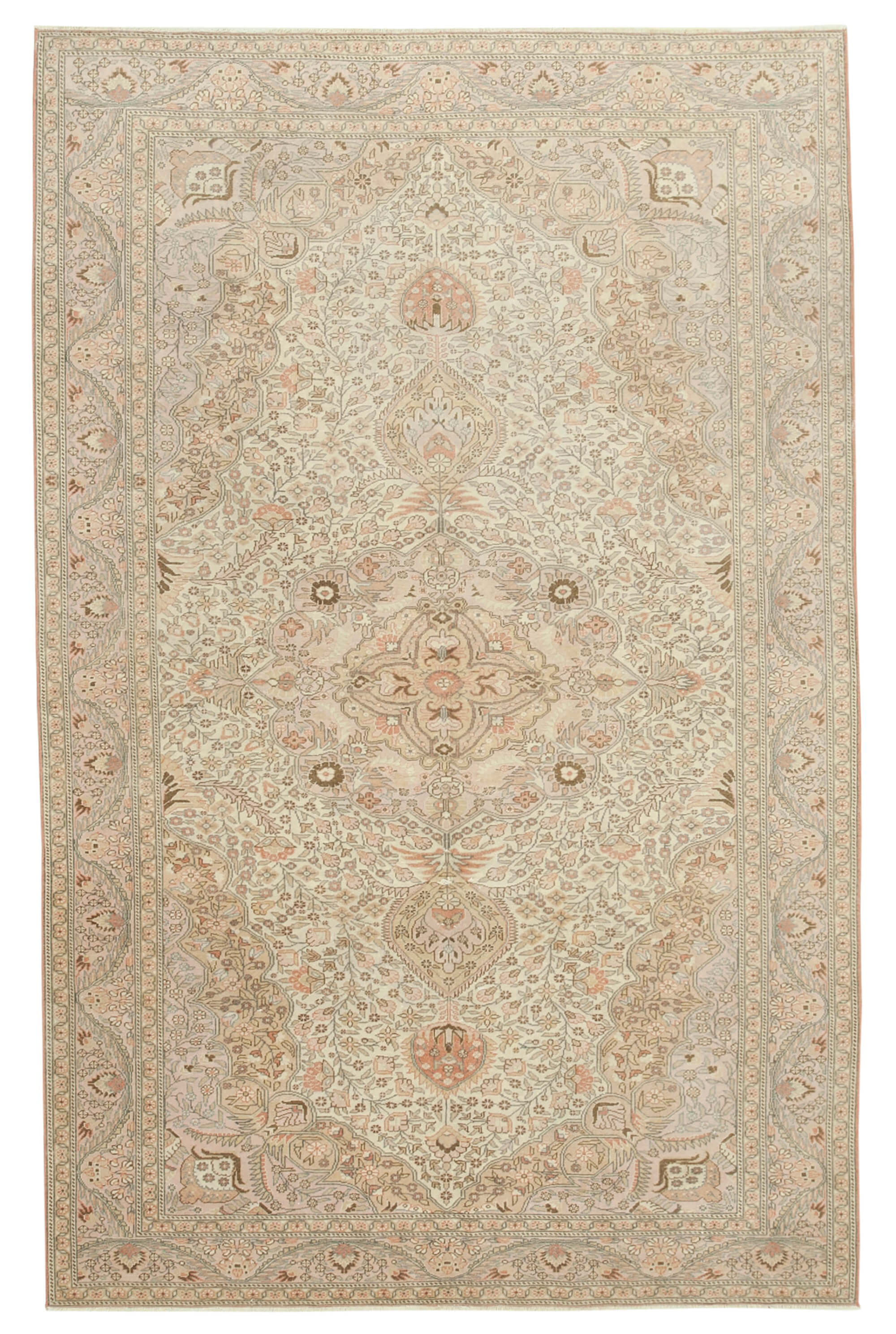 7 x 10 Beige Vintage Rug - 5000