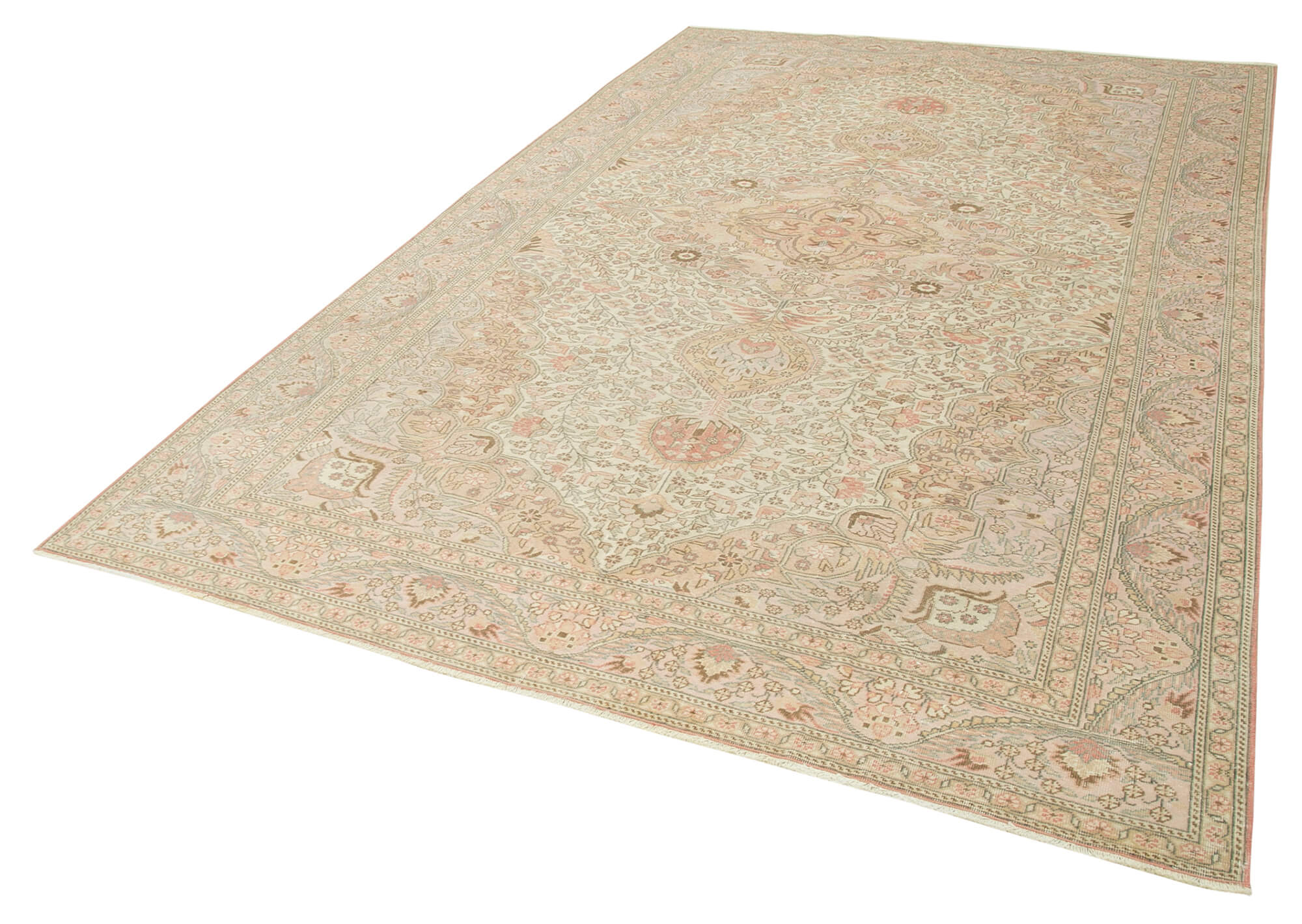 7 x 10 Beige Vintage Rug - 5000