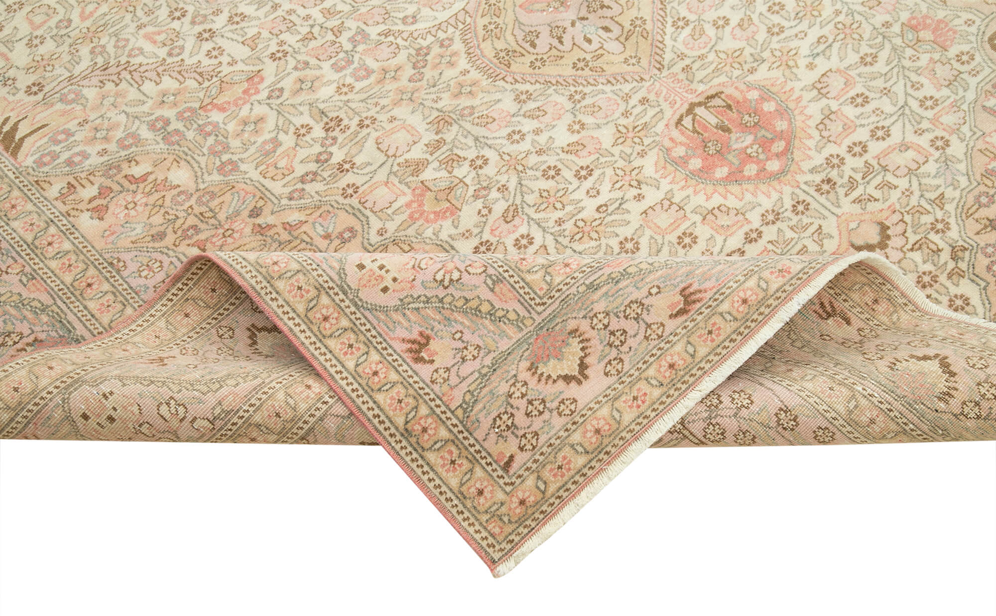 7 x 10 Beige Vintage Rug - 5000