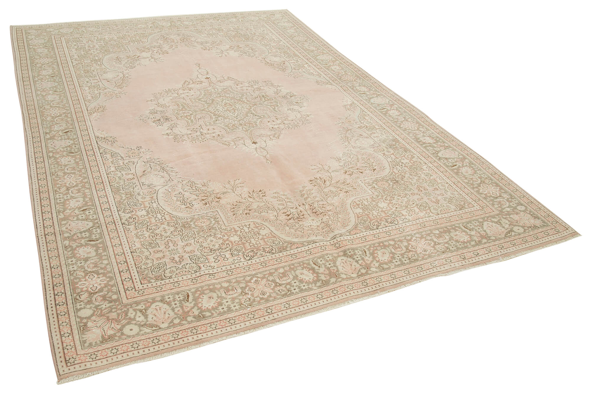 7 x 10 Beige Vintage Rug - 5002