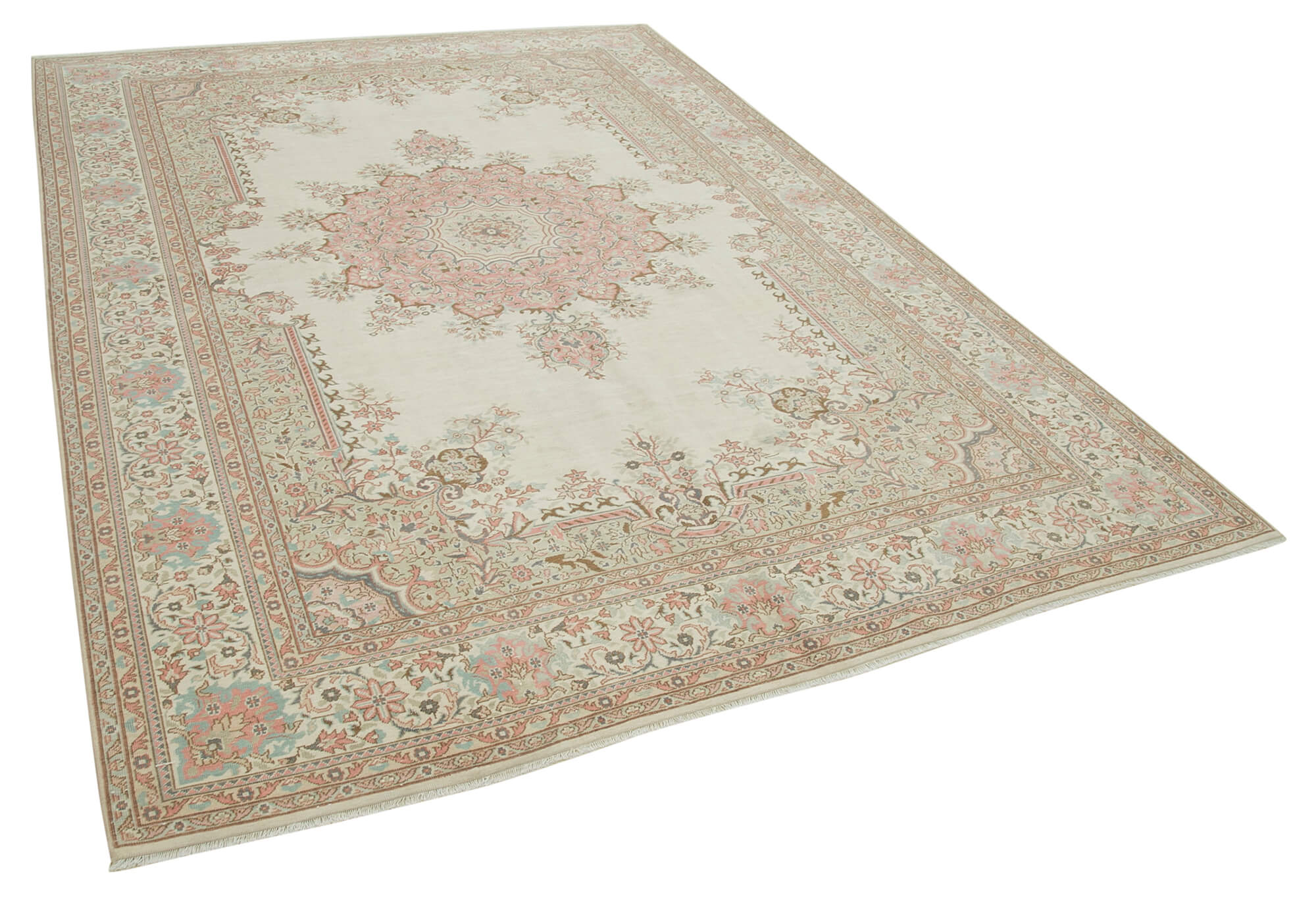 7 x 10 Beige Vintage Rug - 5005