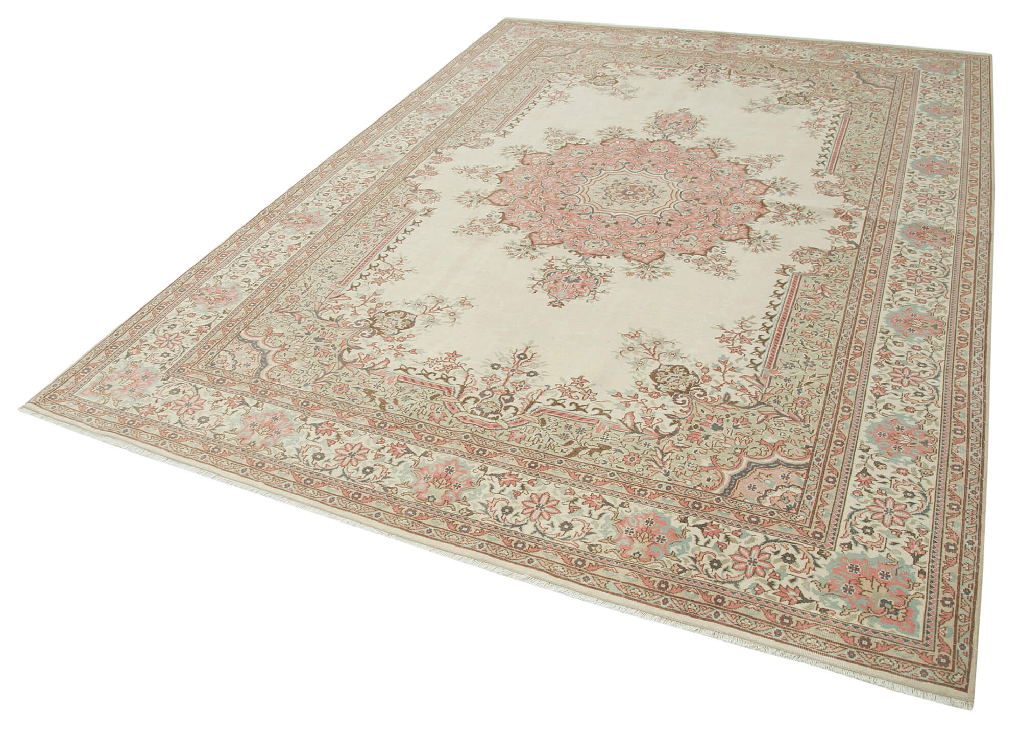 7 x 10 Beige Vintage Rug - 5005