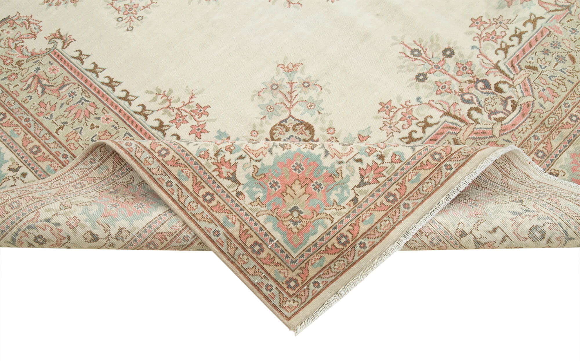 7 x 10 Beige Vintage Rug - 5005