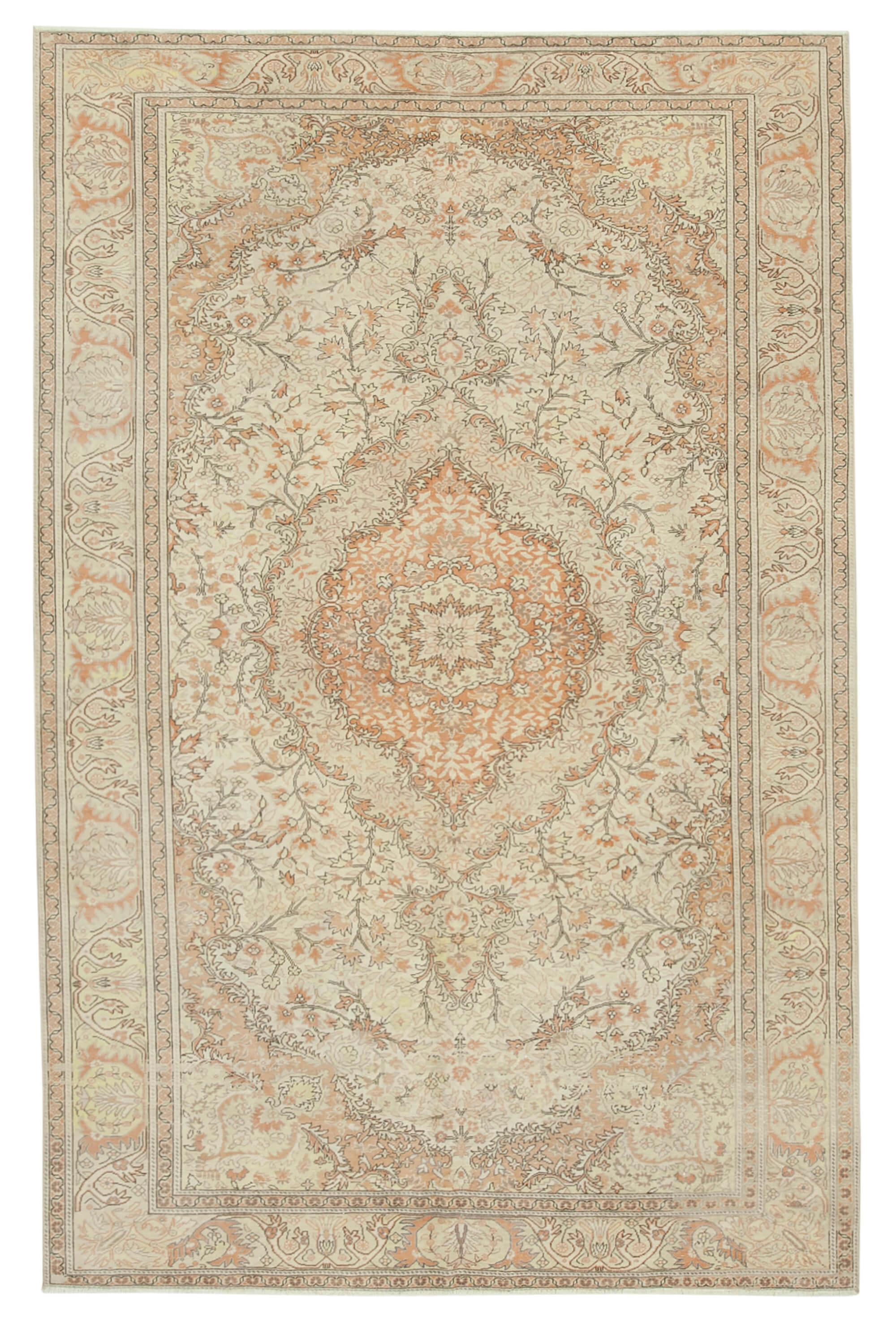 6 x 10 Beige Vintage Rug - 5006