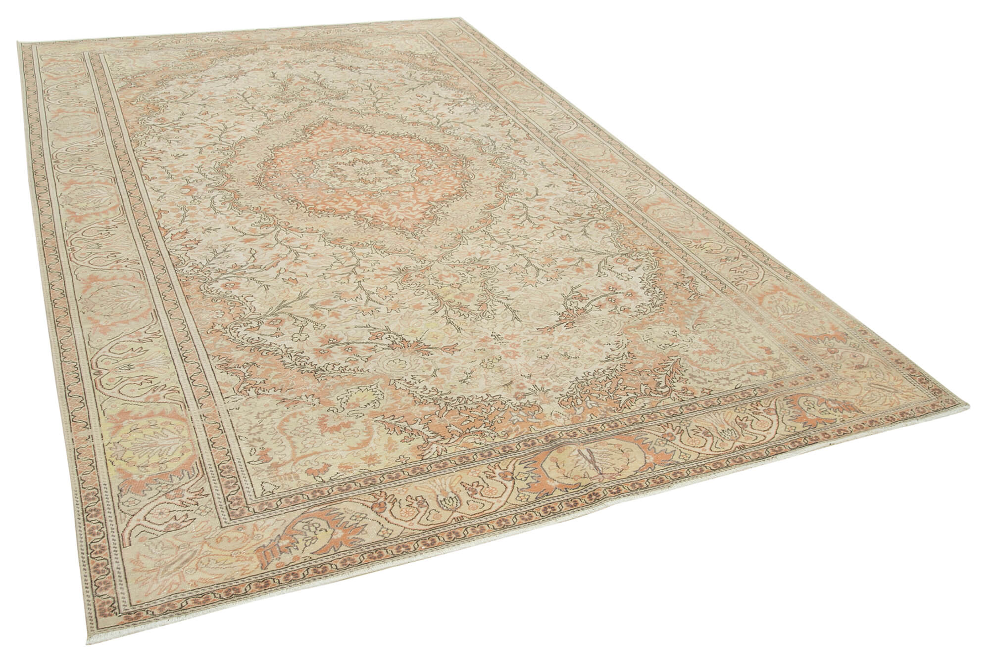 6 x 10 Beige Vintage Rug - 5006