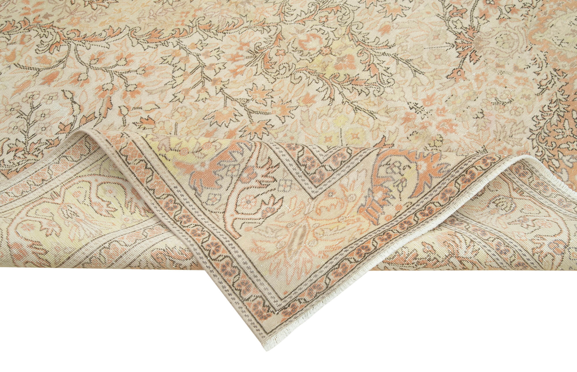 6 x 10 Beige Vintage Rug - 5006