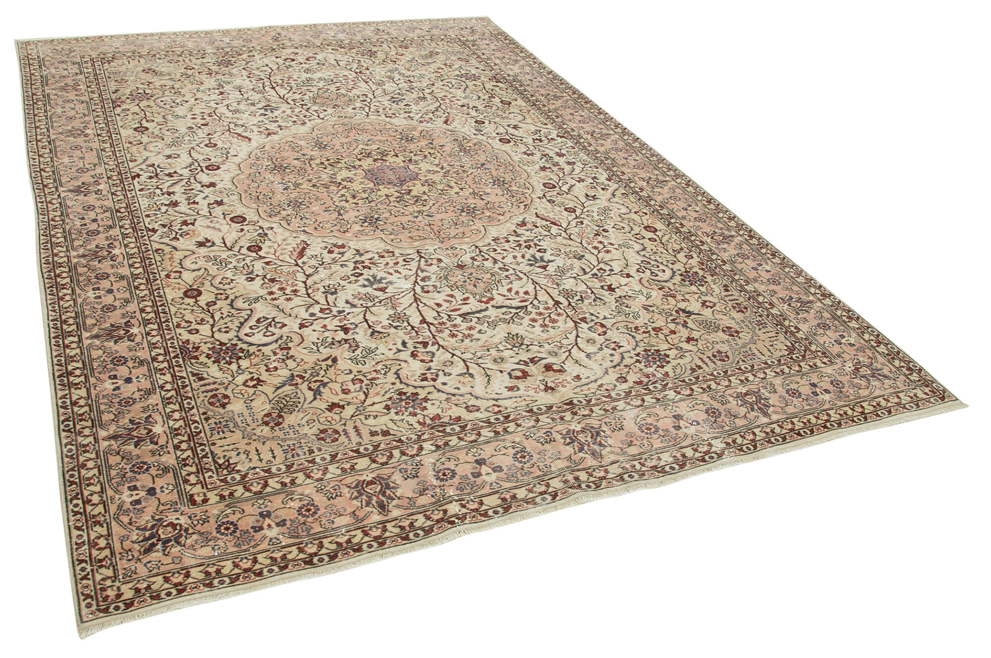 7 x 9 Beige Vintage Rug - 5008