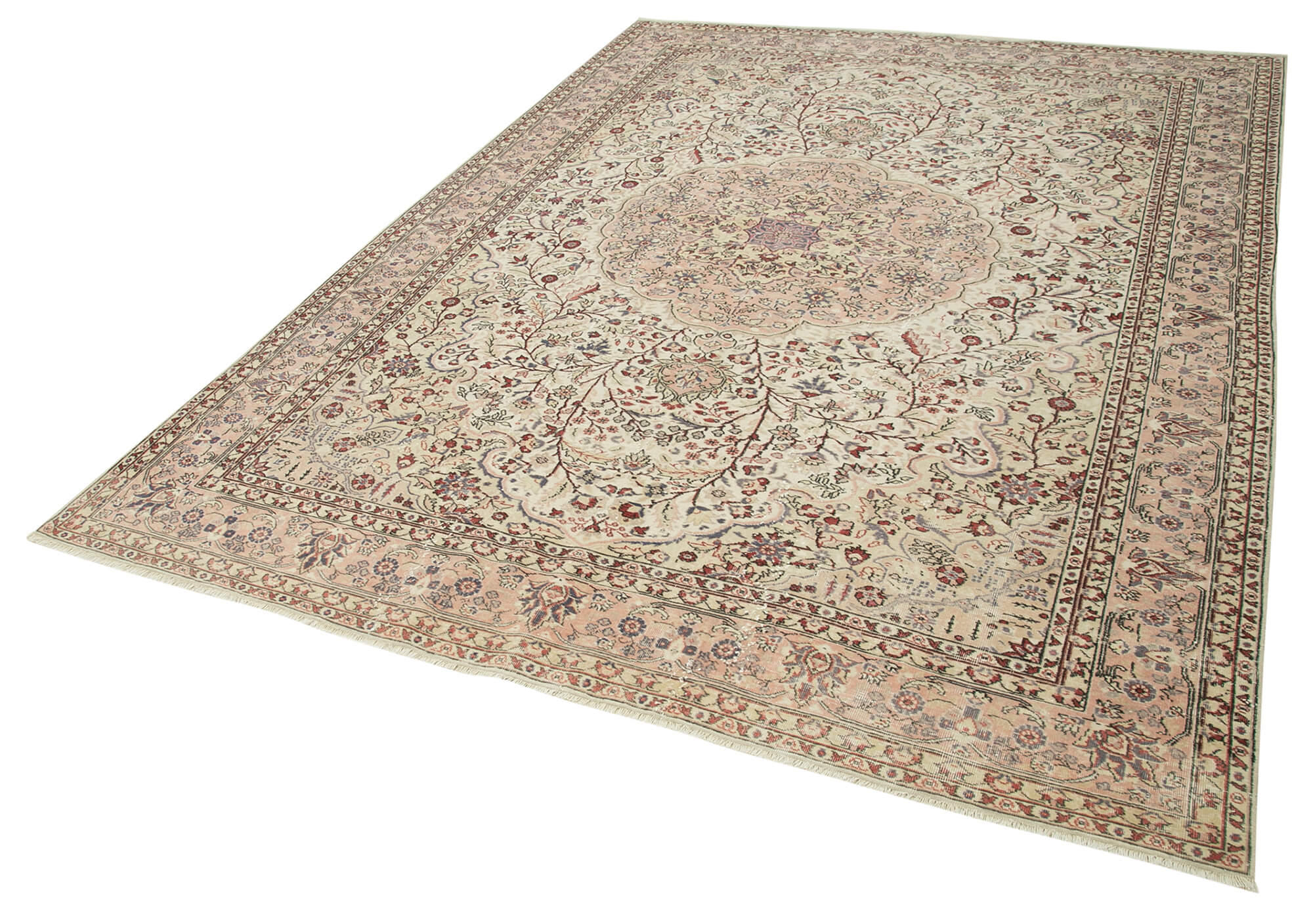 7 x 9 Beige Vintage Rug - 5008