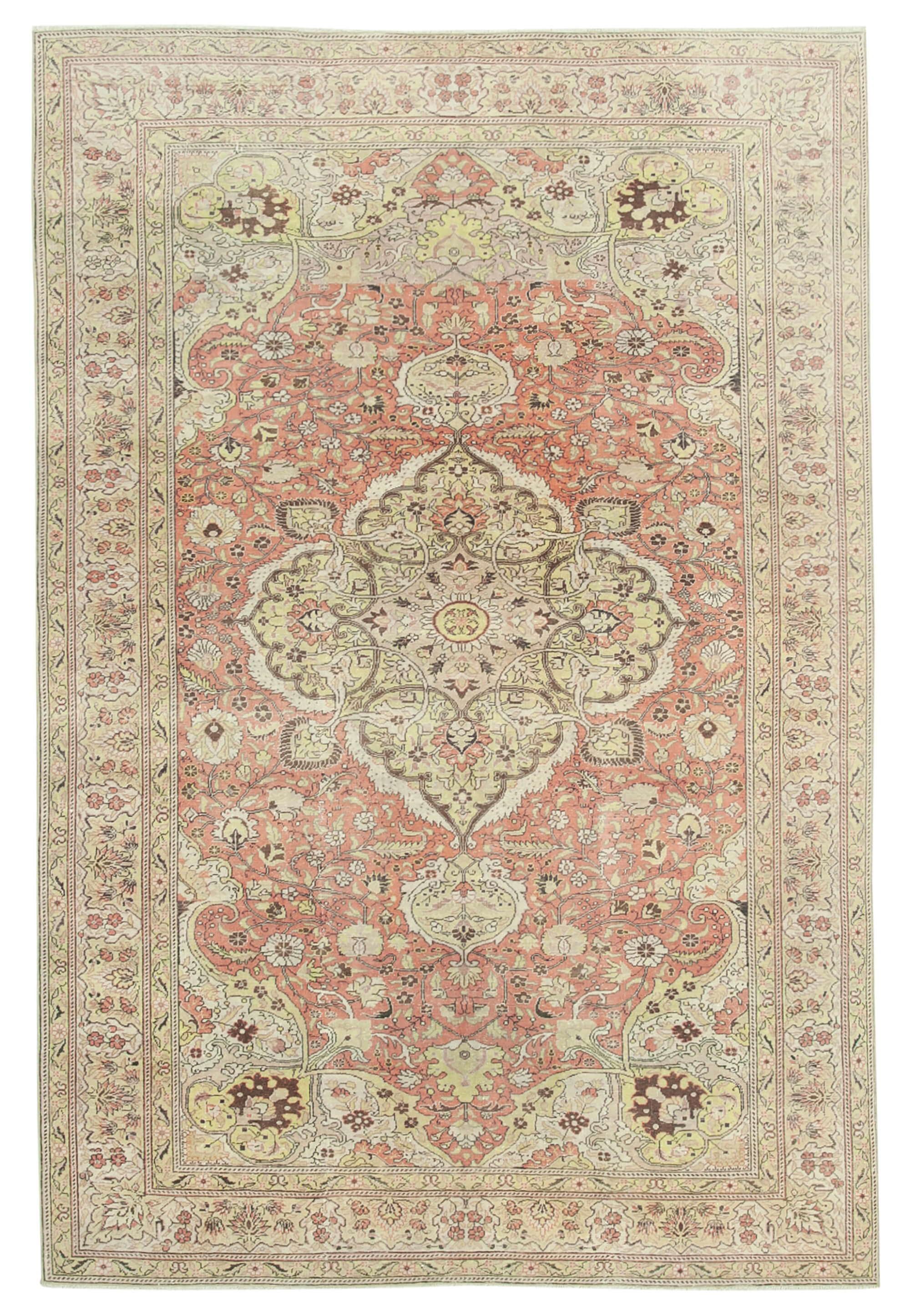 6 x 10 Beige Vintage Rug - 5009