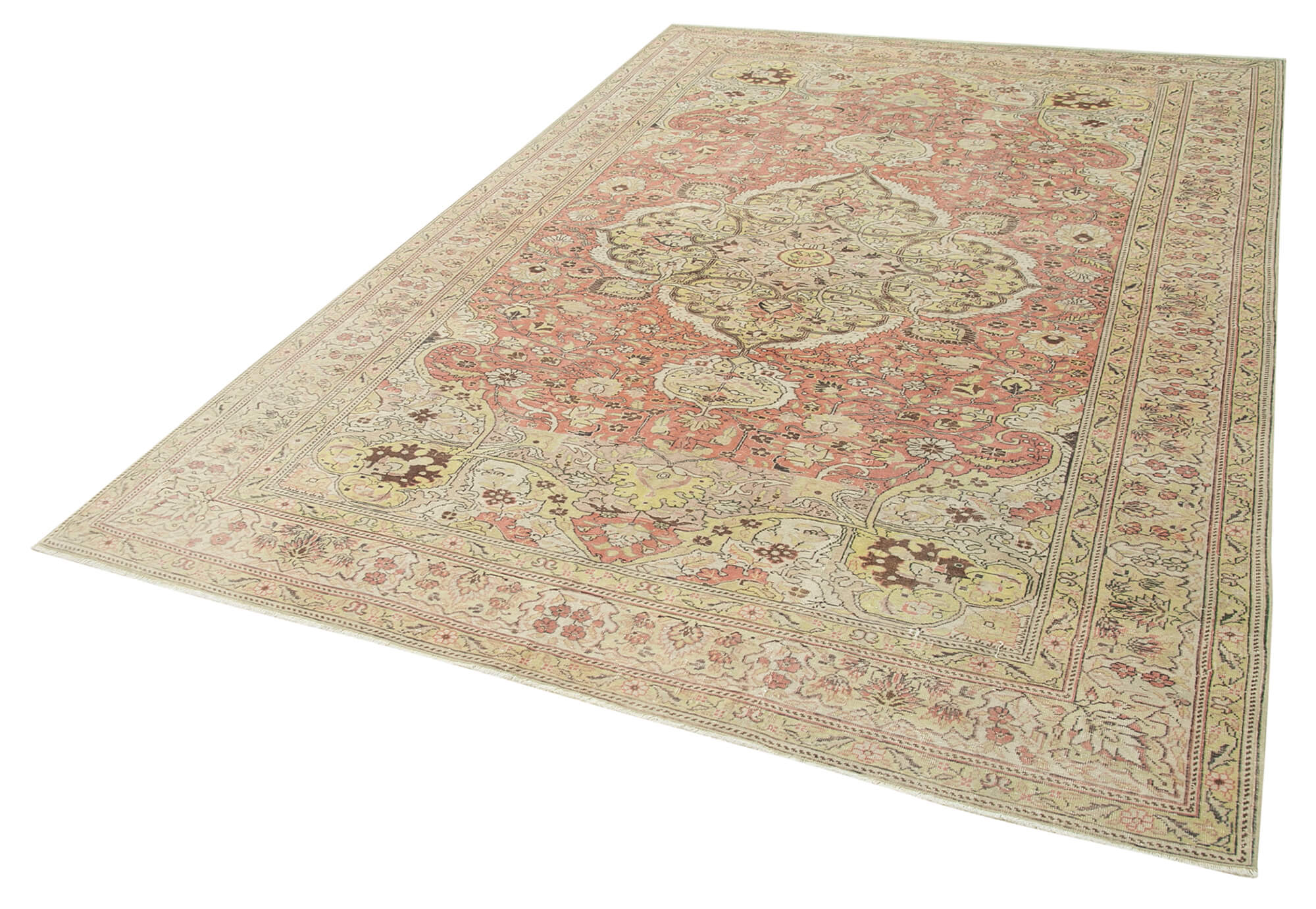 6 x 10 Beige Vintage Rug - 5009