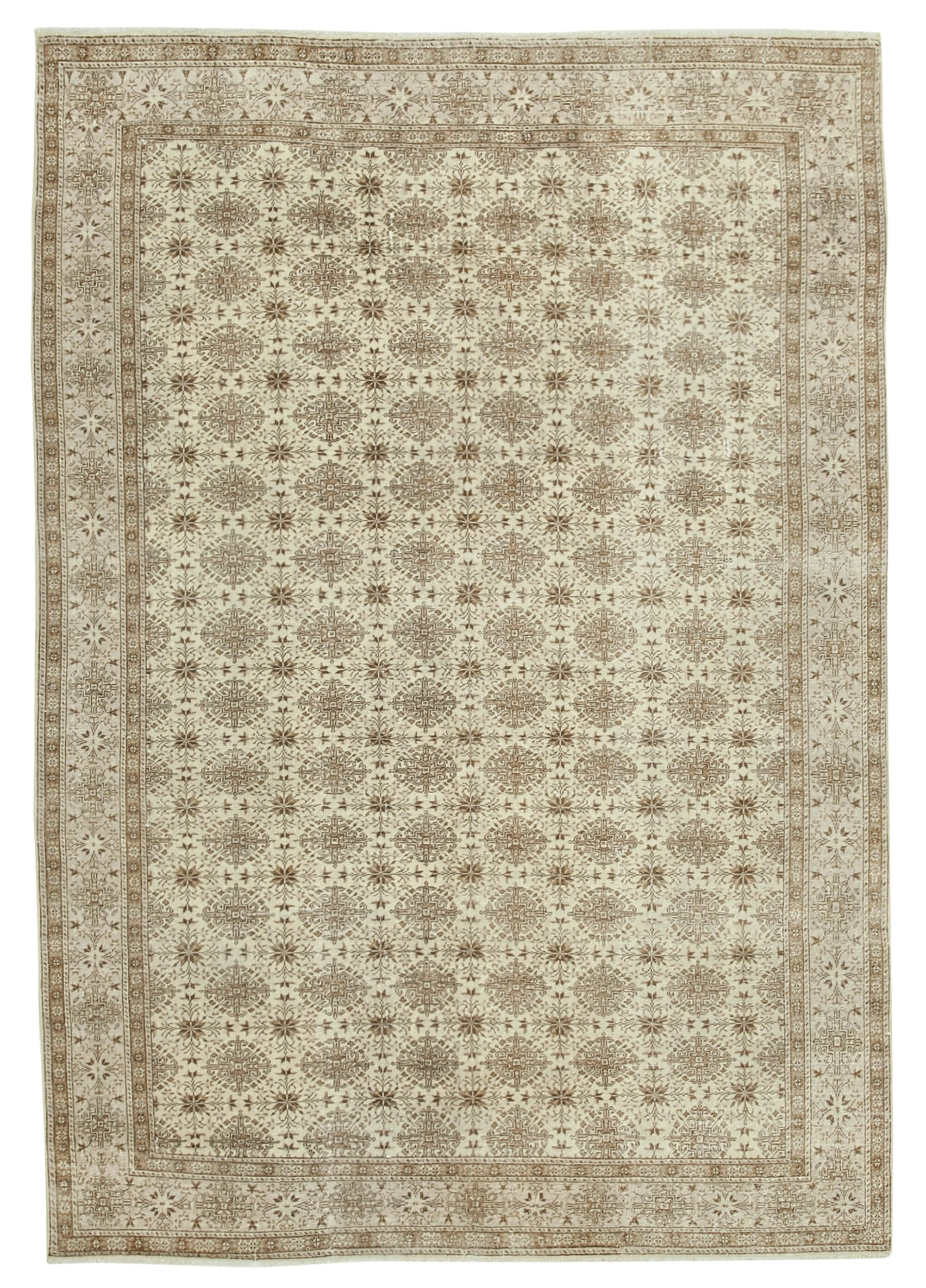 6 x 10 Beige Vintage Rug - 5011