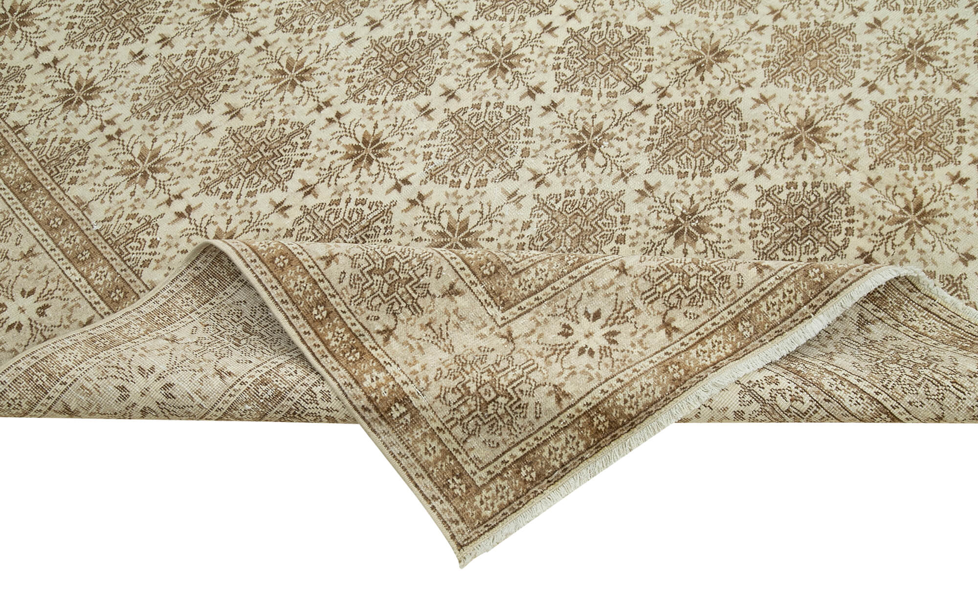 6 x 10 Beige Vintage Rug - 5011