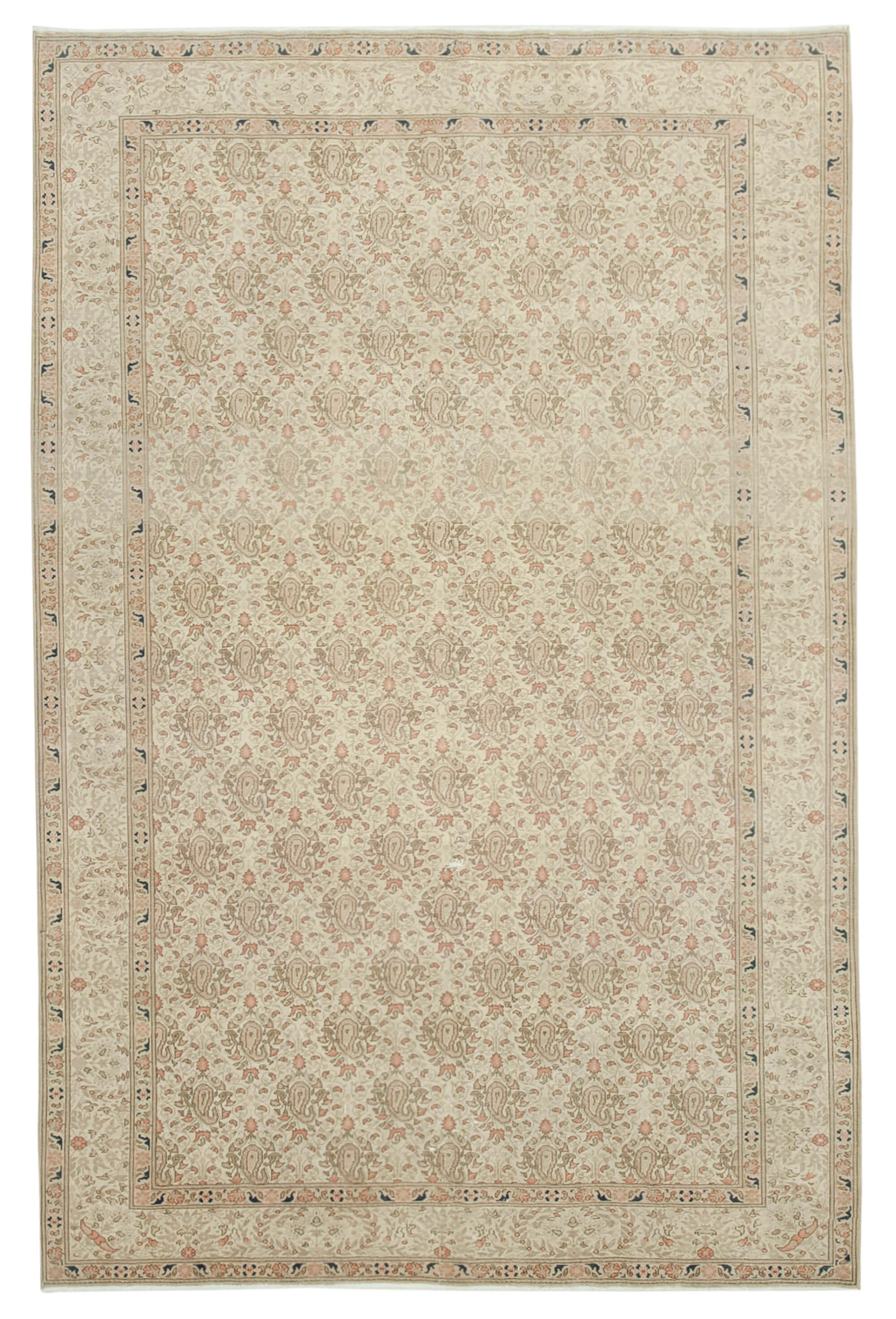 7 x 10 Beige Vintage Rug - 5018