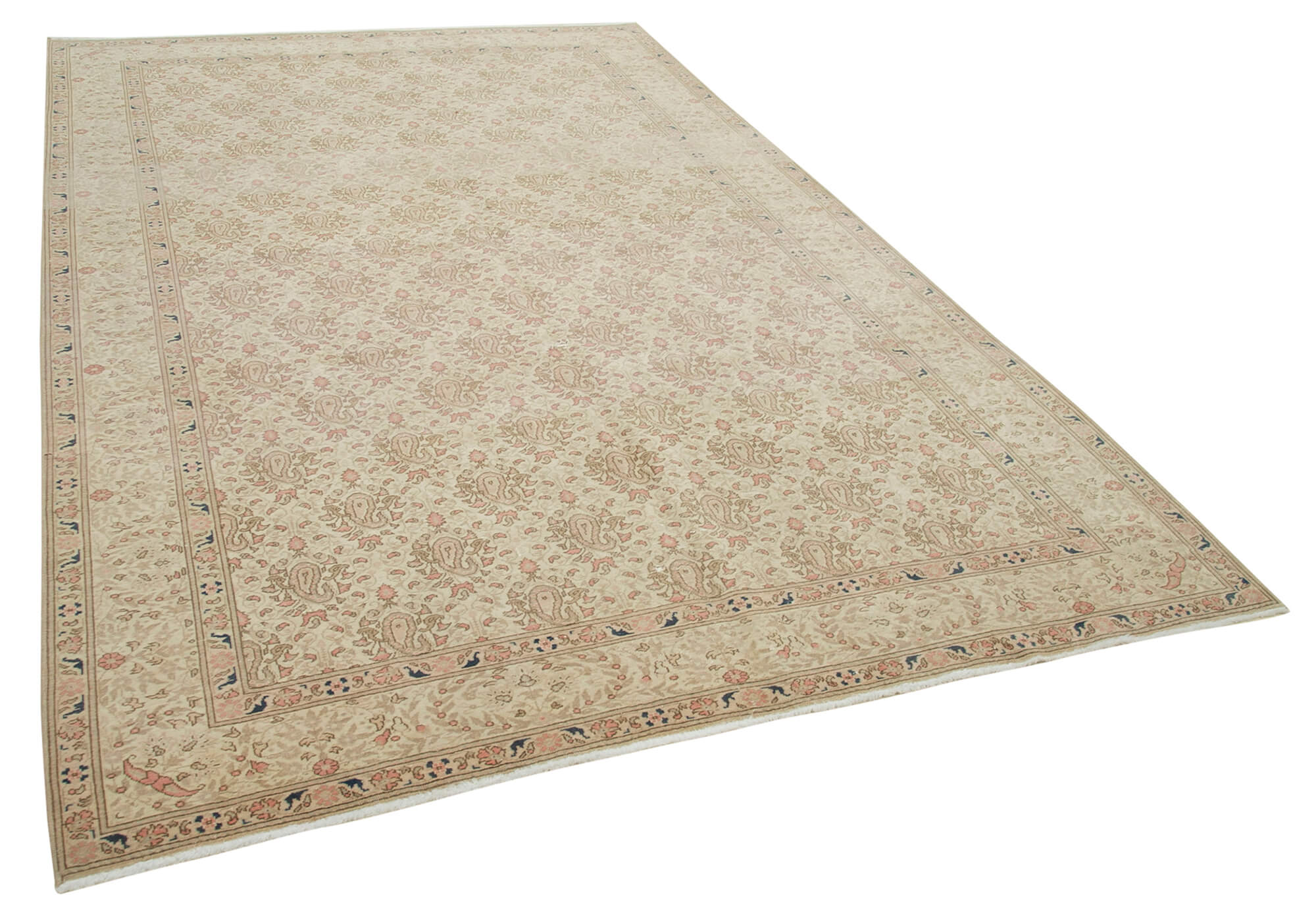 7 x 10 Beige Vintage Rug - 5018