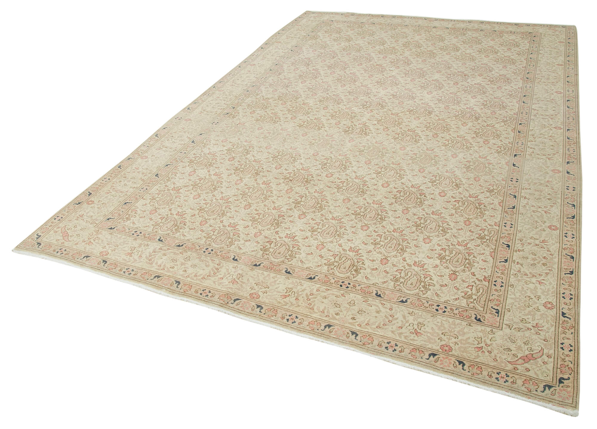 7 x 10 Beige Vintage Rug - 5018