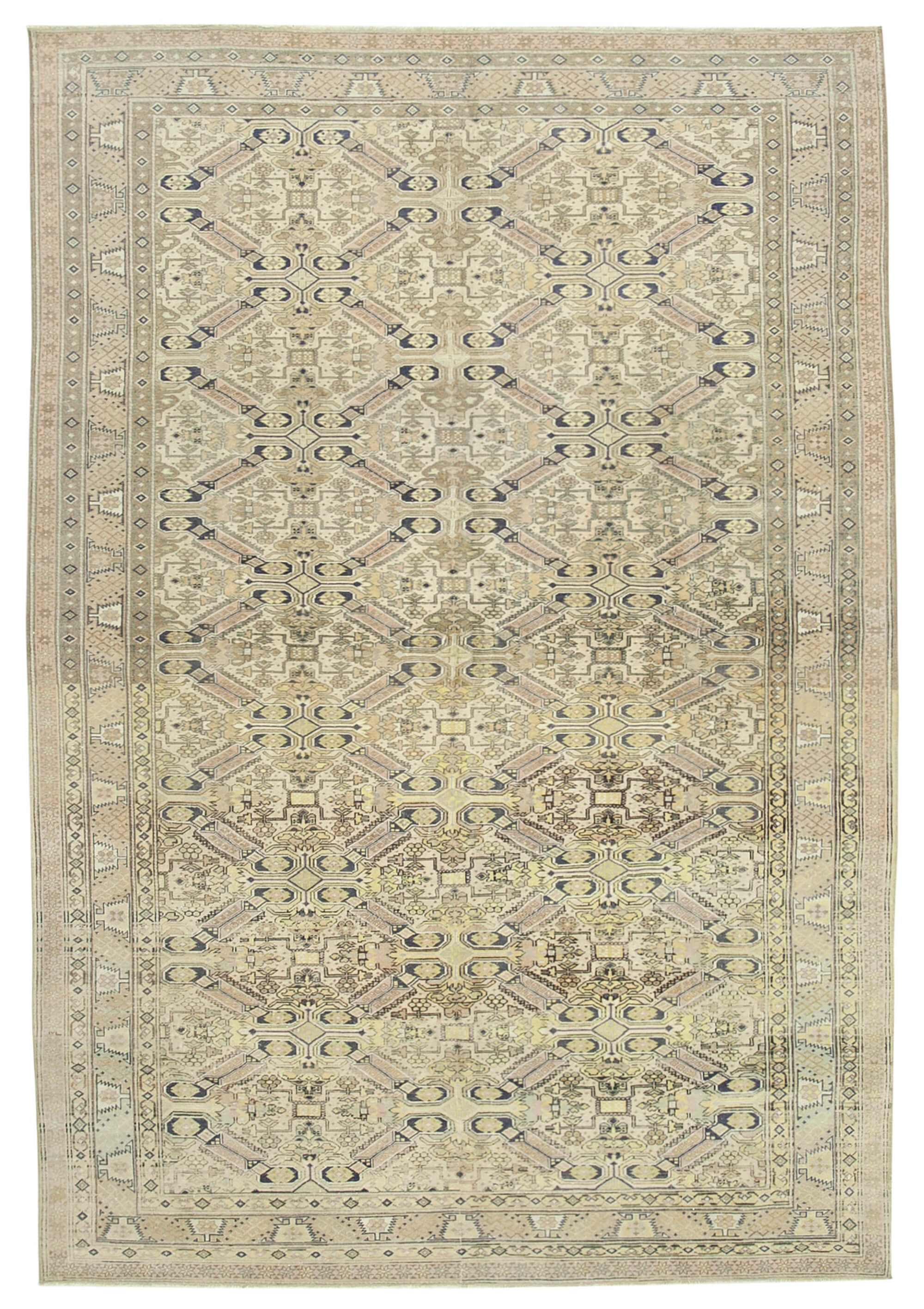 7 x 10 Beige Vintage Rug - 5019