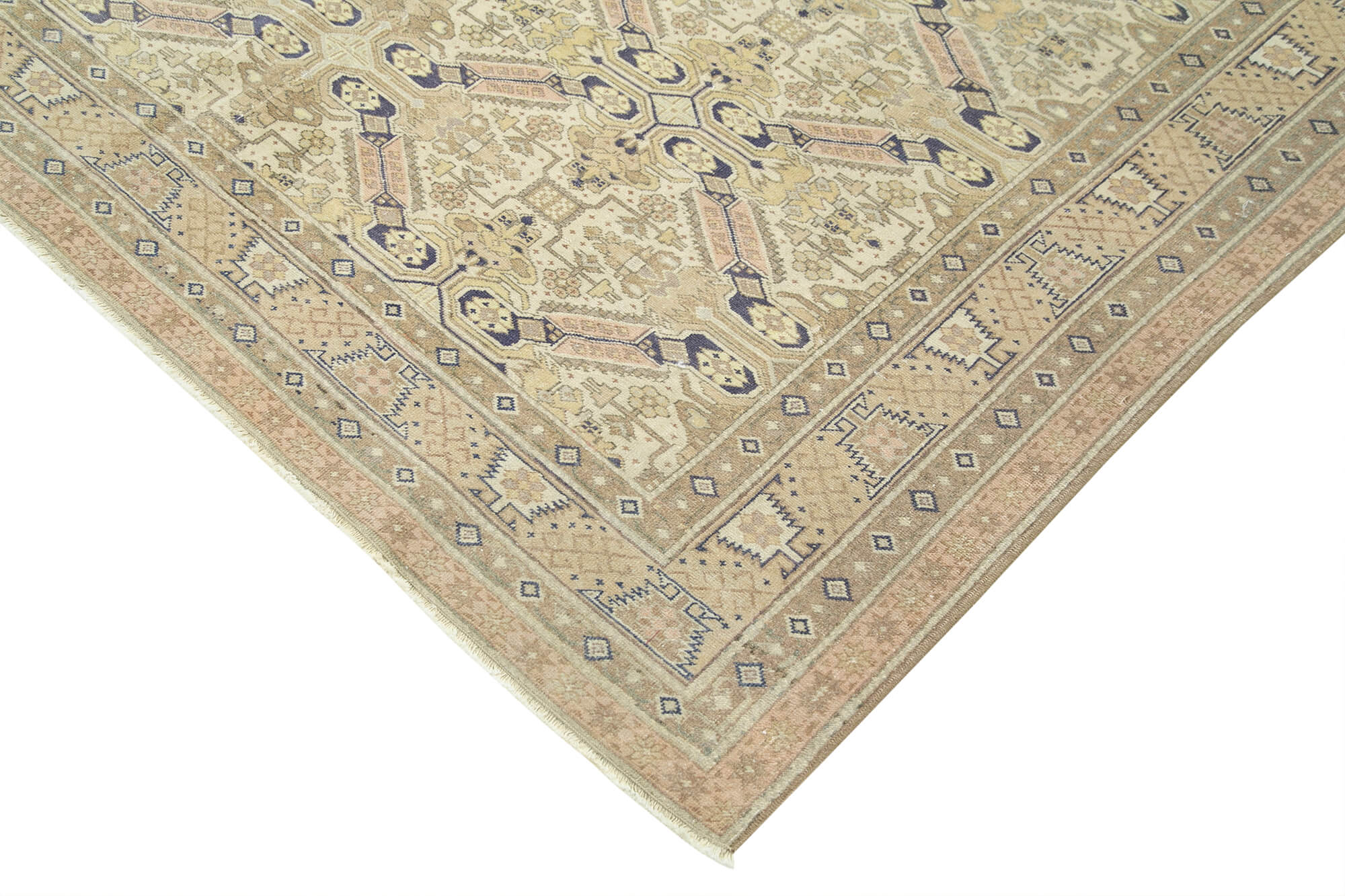 7 x 10 Beige Vintage Rug - 5019