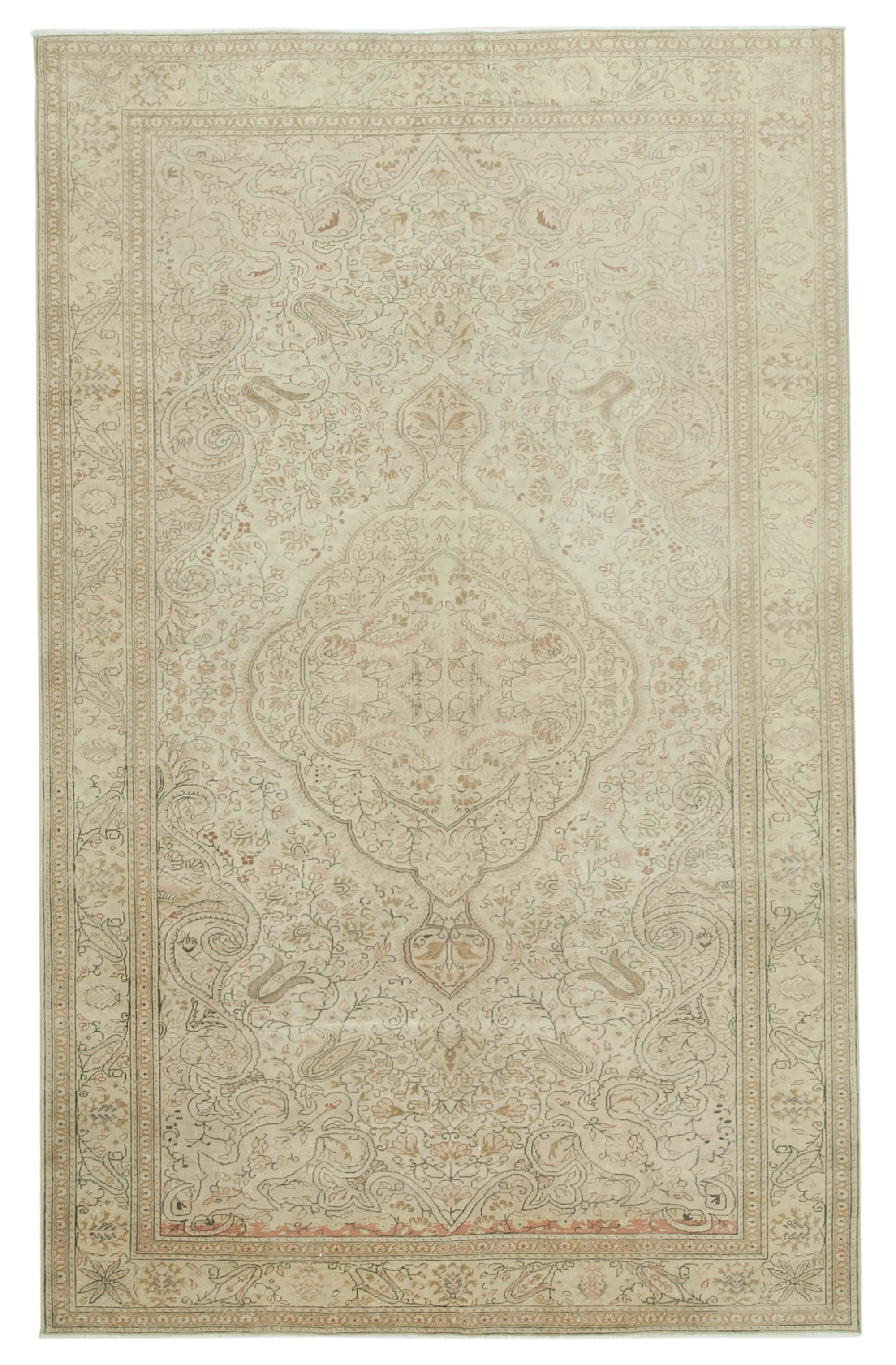 7 x 11 Beige Vintage Rug - 5020