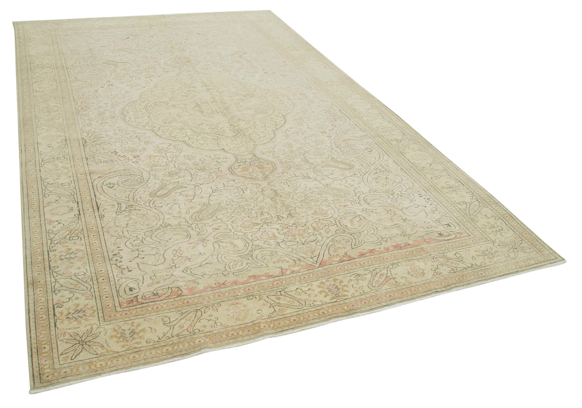 7 x 11 Beige Vintage Rug - 5020