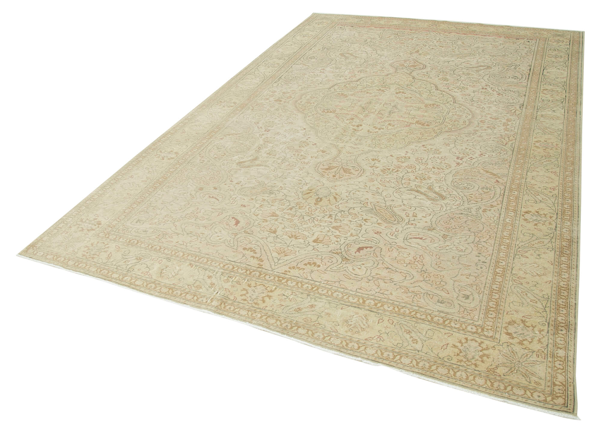 7 x 11 Beige Vintage Rug - 5020