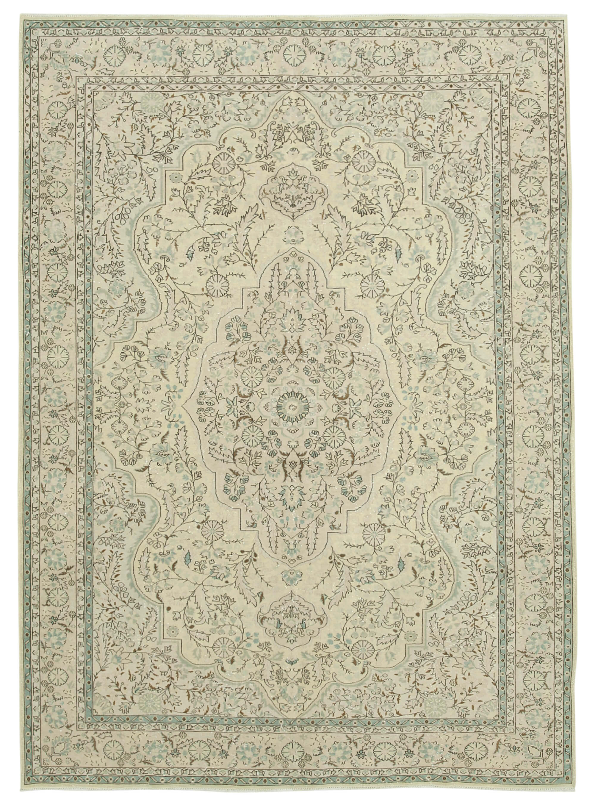 7 x 10 Beige Vintage Rug - 5021