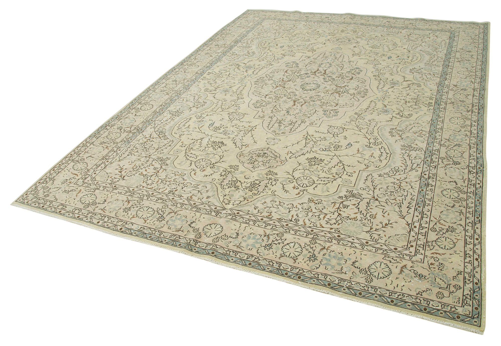 7 x 10 Beige Vintage Rug - 5021