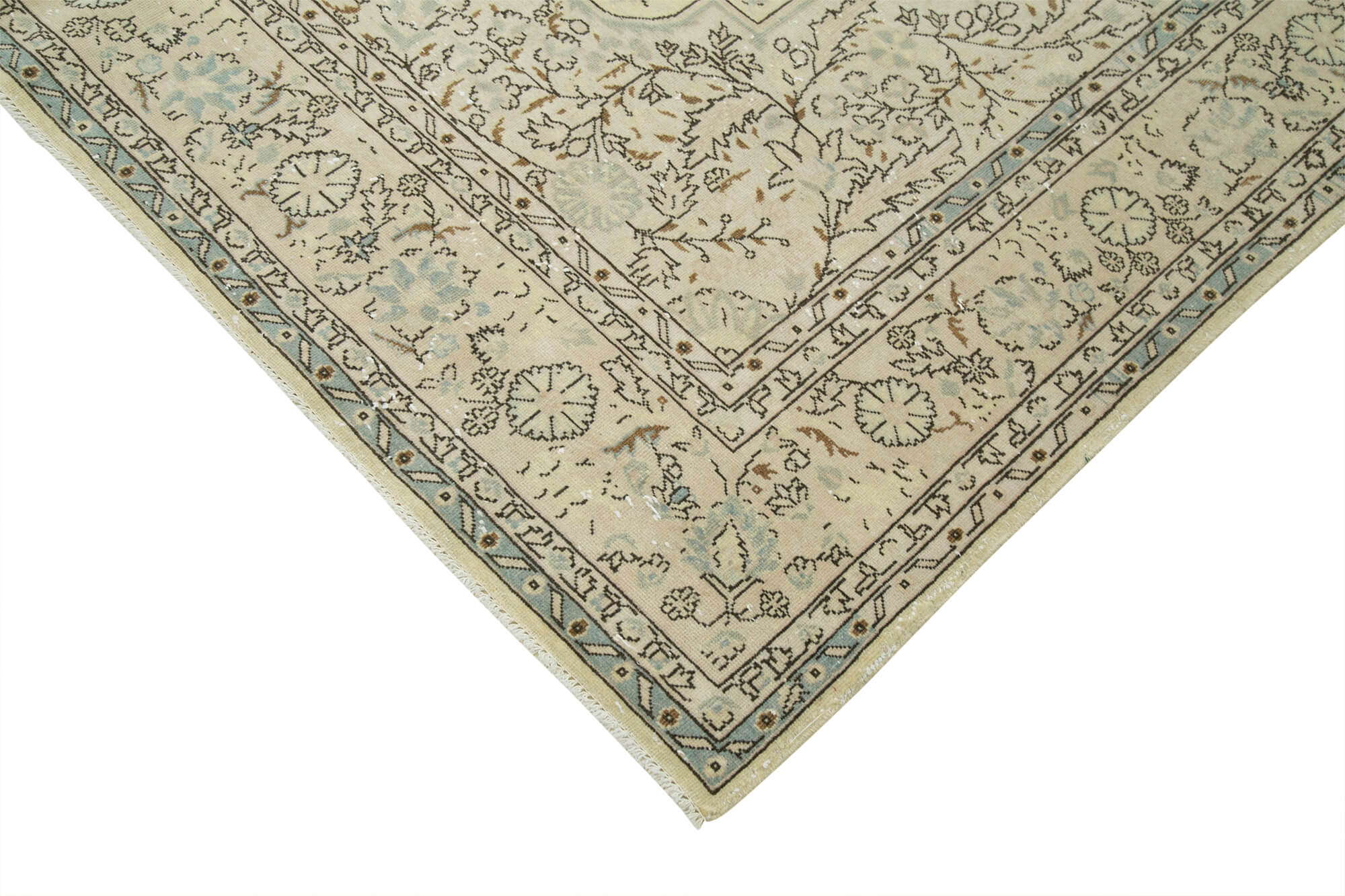 7 x 10 Beige Vintage Rug - 5021