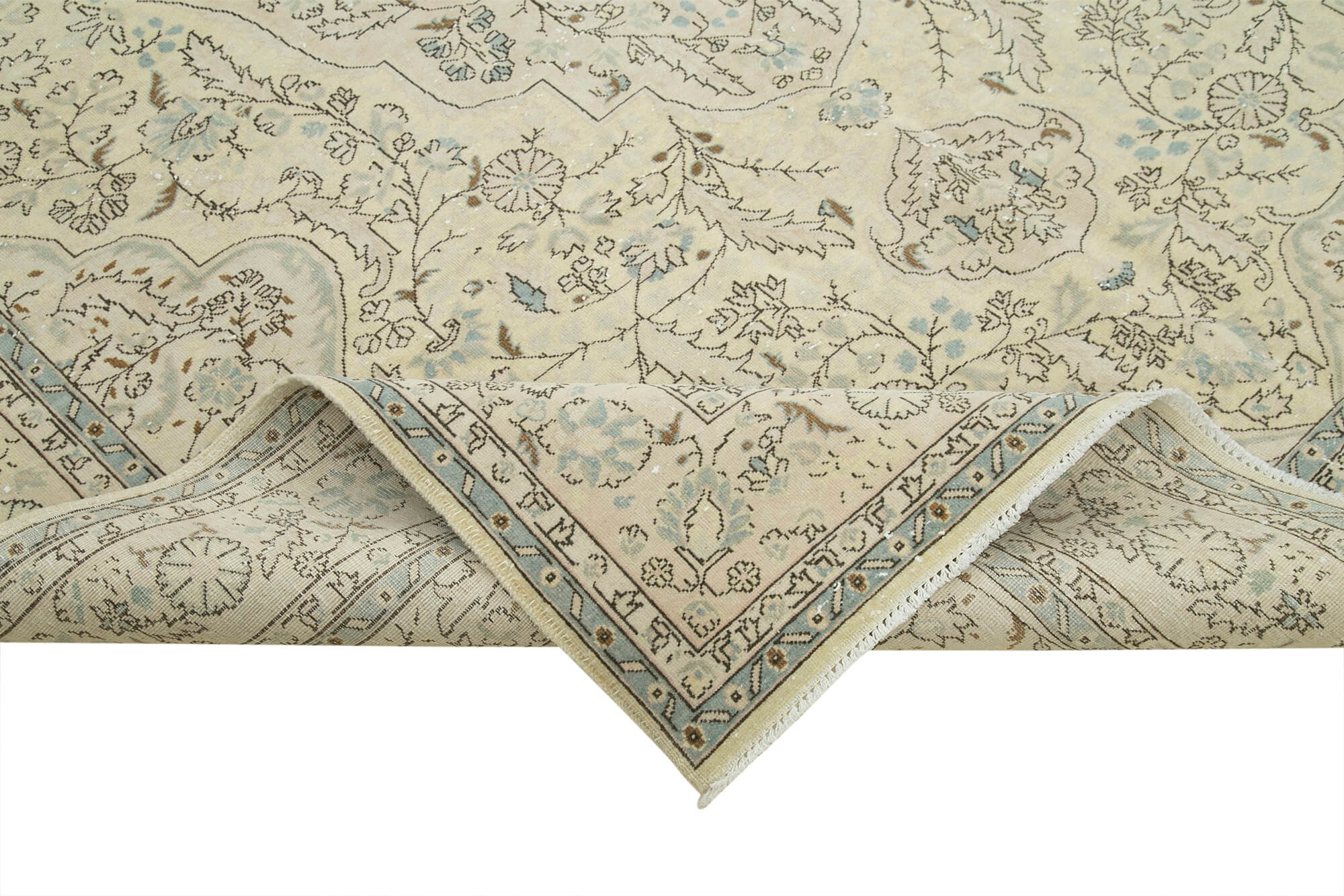 7 x 10 Beige Vintage Rug - 5021