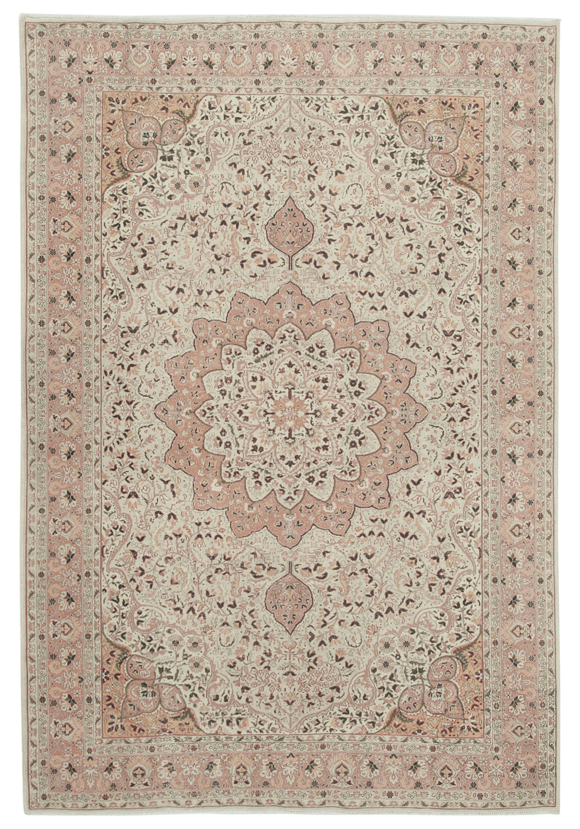 7 x 10 Beige Vintage Rug - 5022