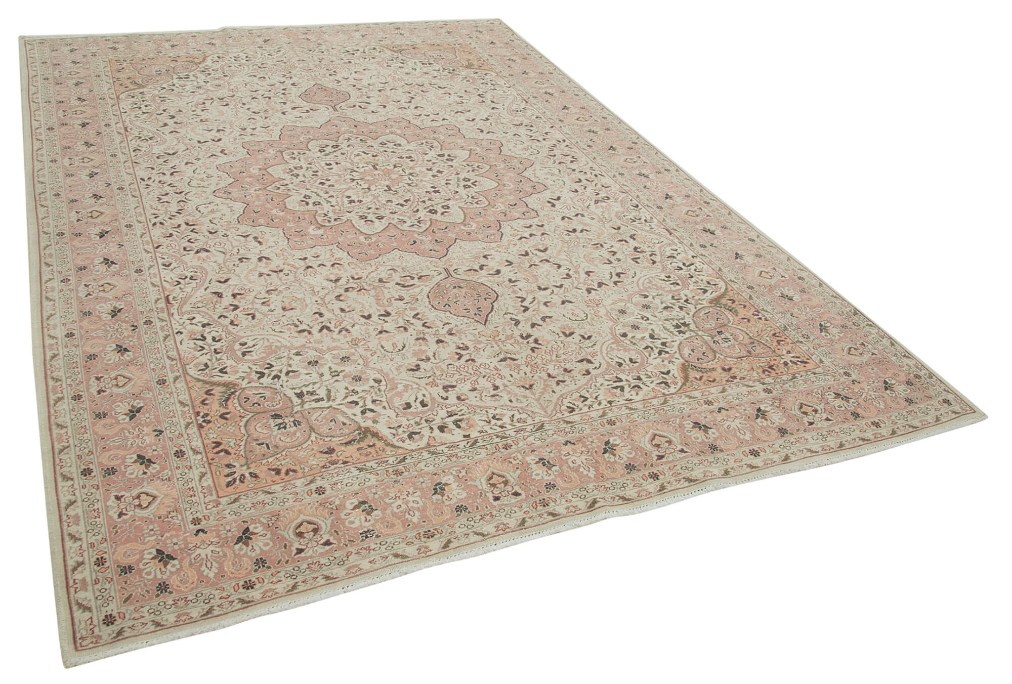 7 x 10 Beige Vintage Rug - 5022