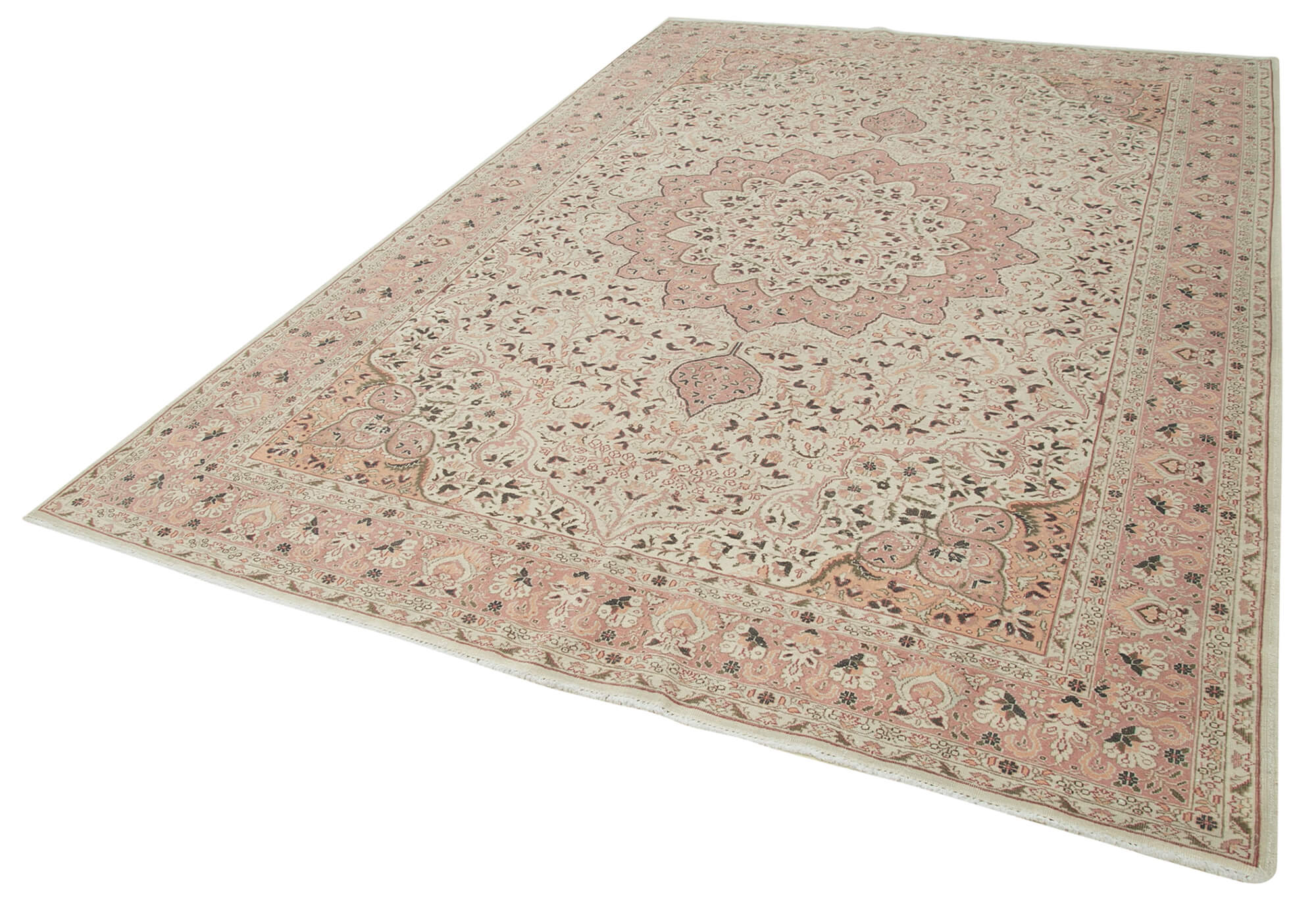 7 x 10 Beige Vintage Rug - 5022