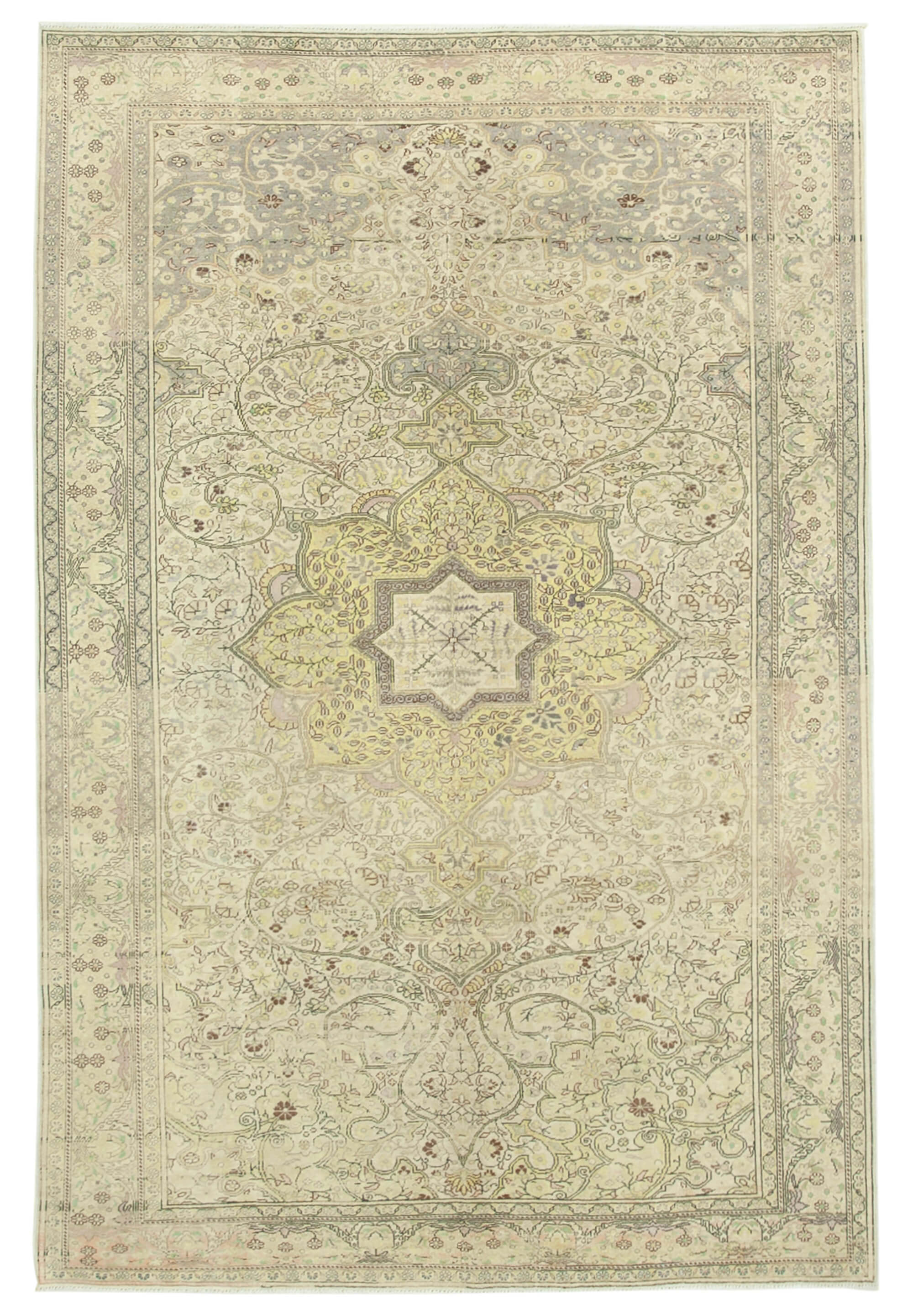 7 x 10 Beige Vintage Rug - 5024