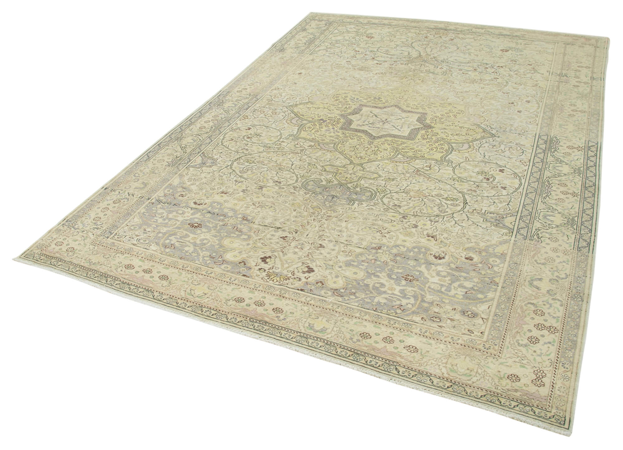 7 x 10 Beige Vintage Rug - 5024