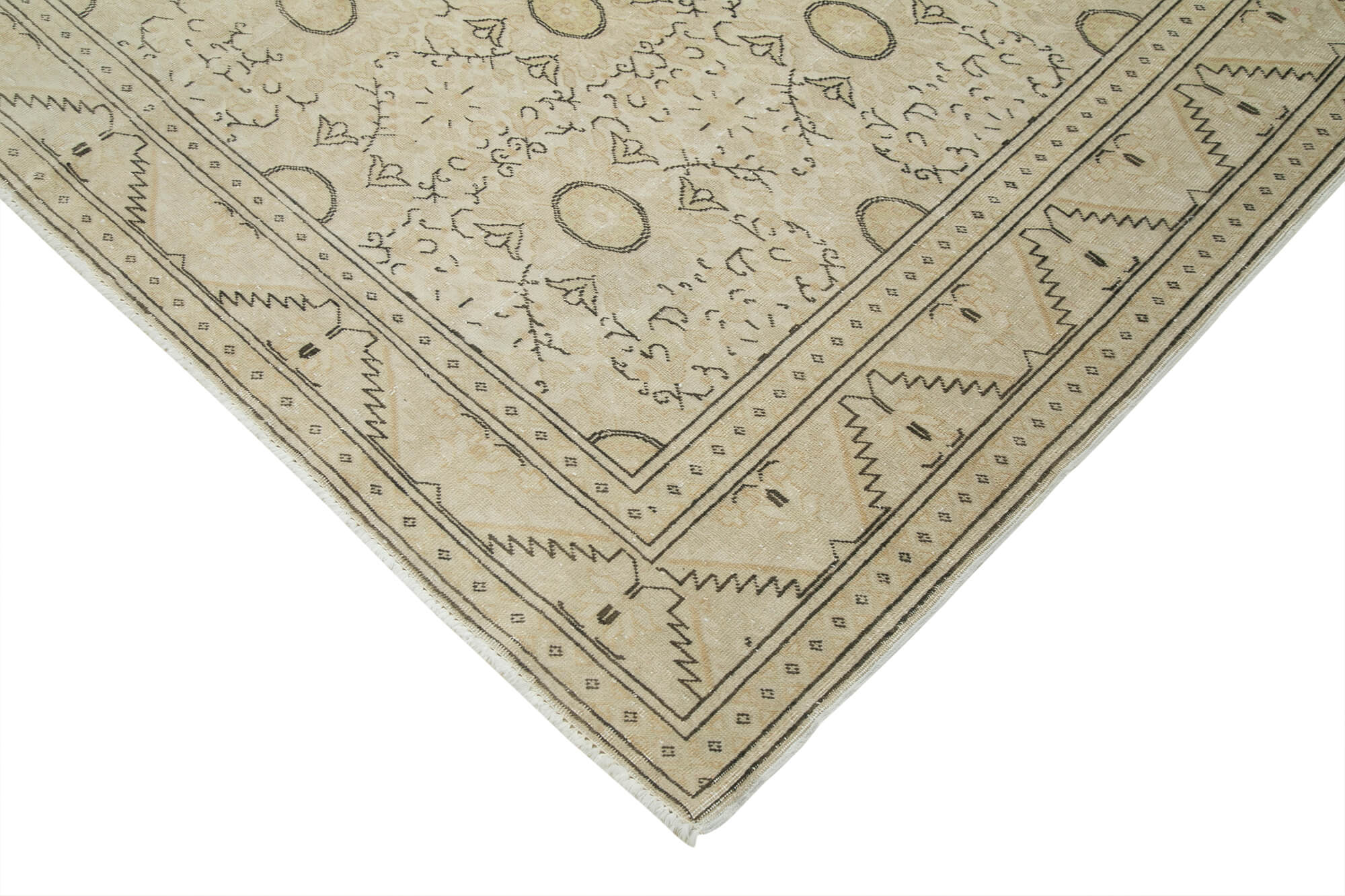 6 x 10 Beige Vintage Rug - 5025