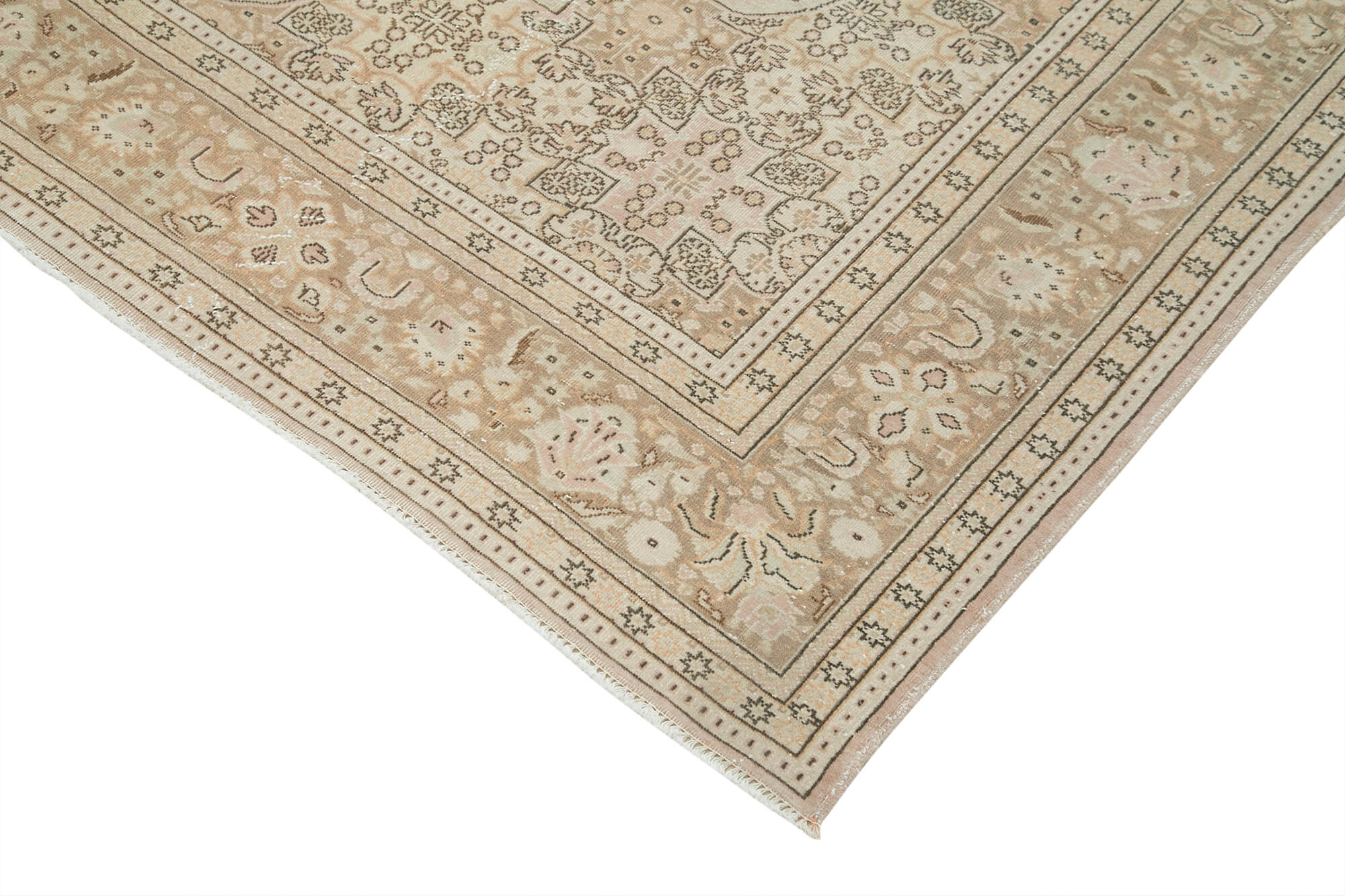 7 x 10 Beige Vintage Rug - 5026