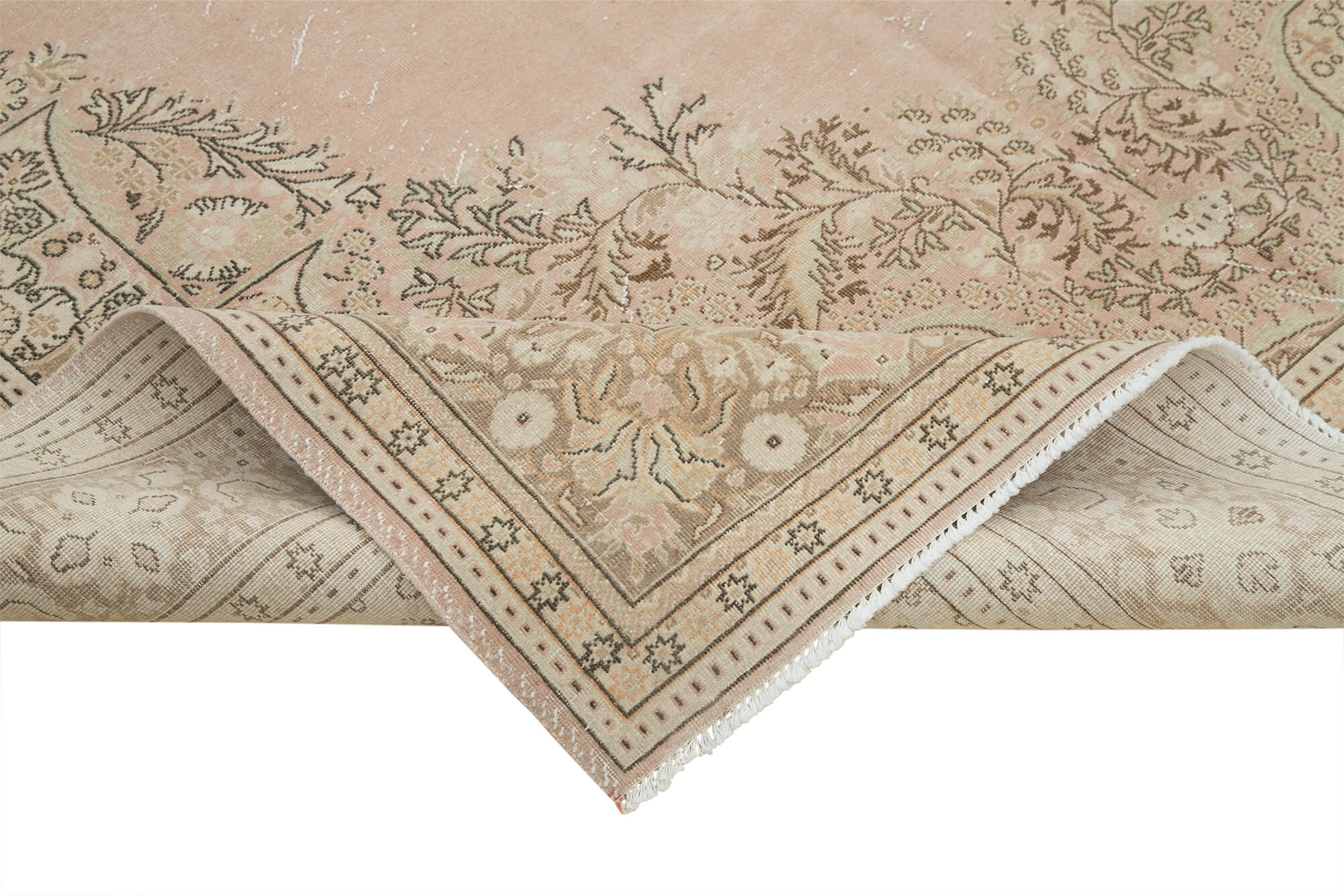 7 x 10 Beige Vintage Rug - 5026