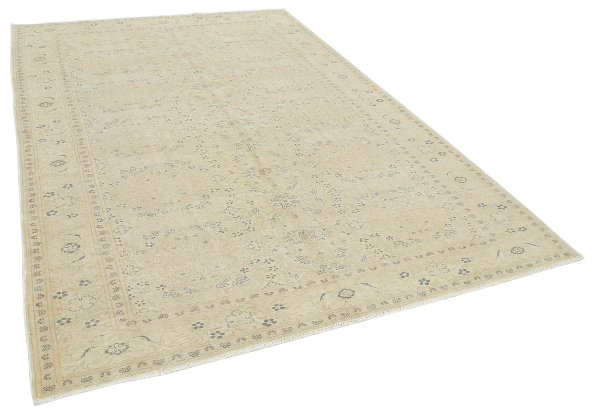 7 x 10 Beige Vintage Rug - 5027