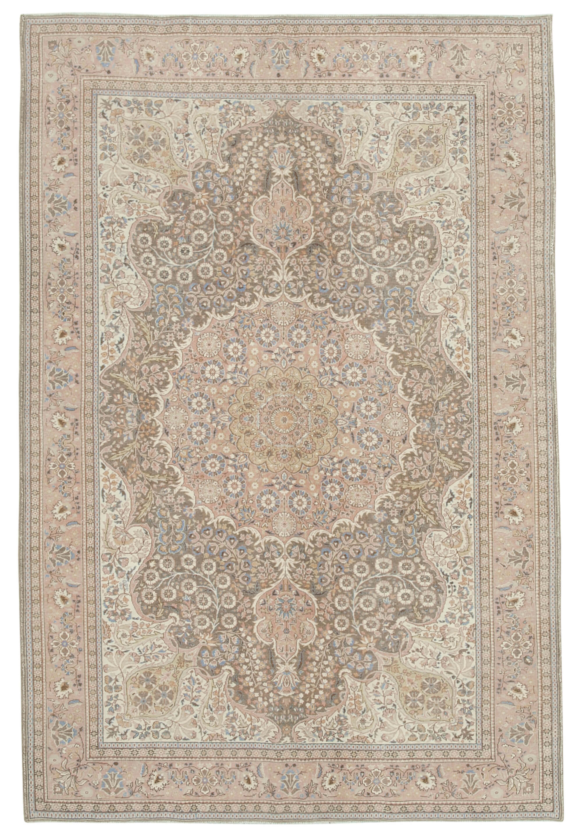 7 x 10 Beige Vintage Rug - 5029