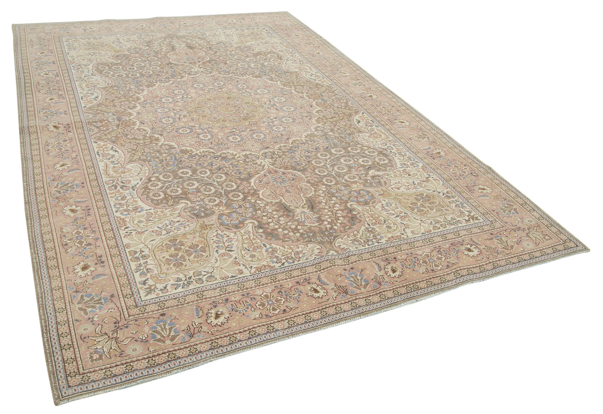 7 x 10 Beige Vintage Rug - 5029