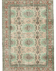 7 x 10 Beige Turkish Vintage Area Rug - 5030