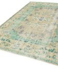 7 x 10 Beige Turkish Vintage Area Rug - 5031