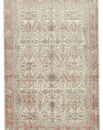 6 x 9 Beige Turkish Vintage Area Rug - 5033