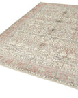 6 x 9 Beige Turkish Vintage Area Rug - 5033