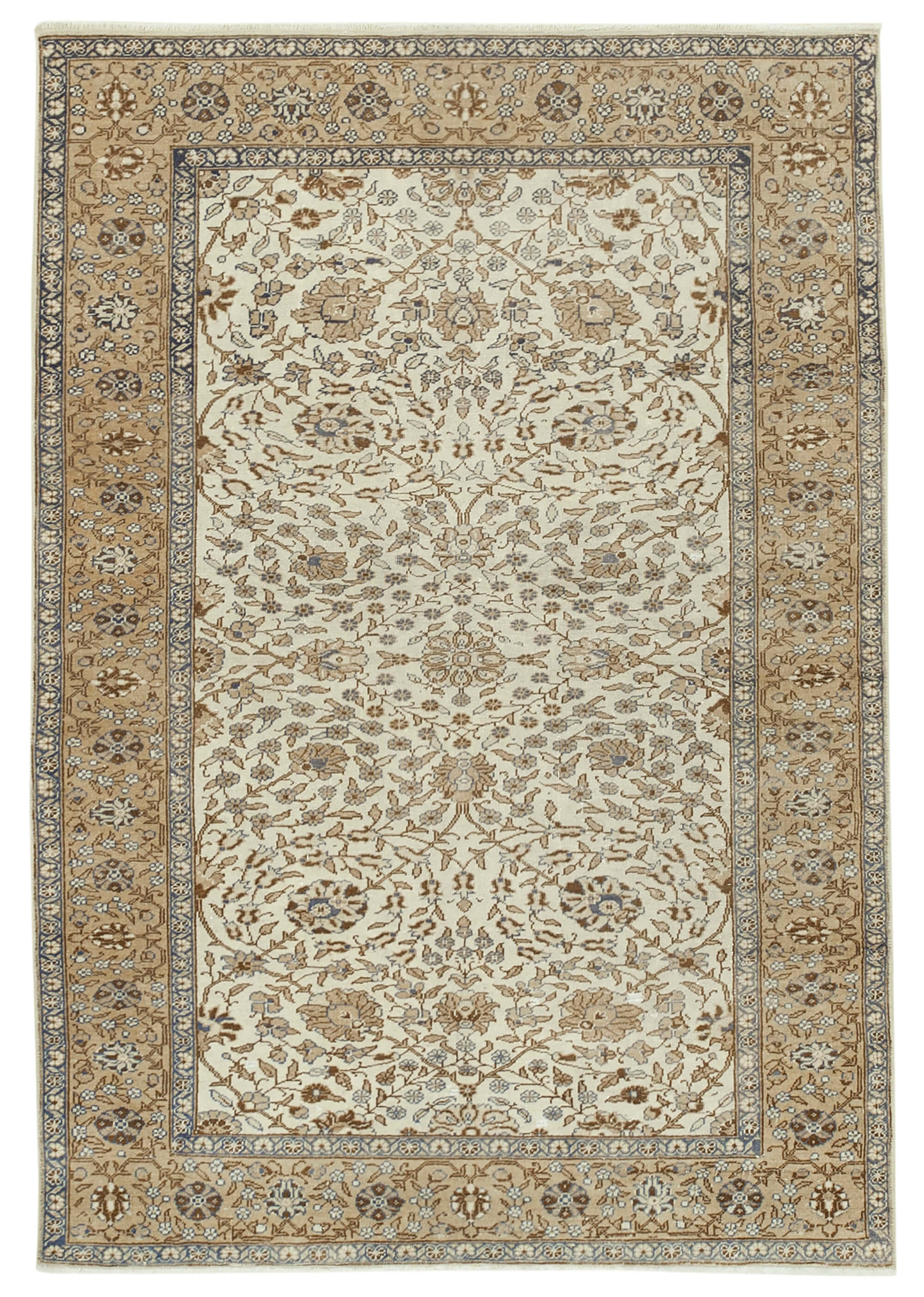 4 x 6 Beige Vintage Rug - 5034